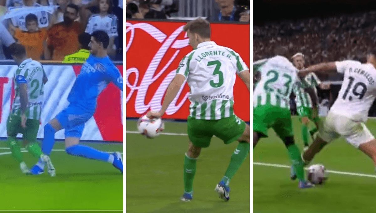  Los tres posibles penaltis del Real Madrid-Betis.