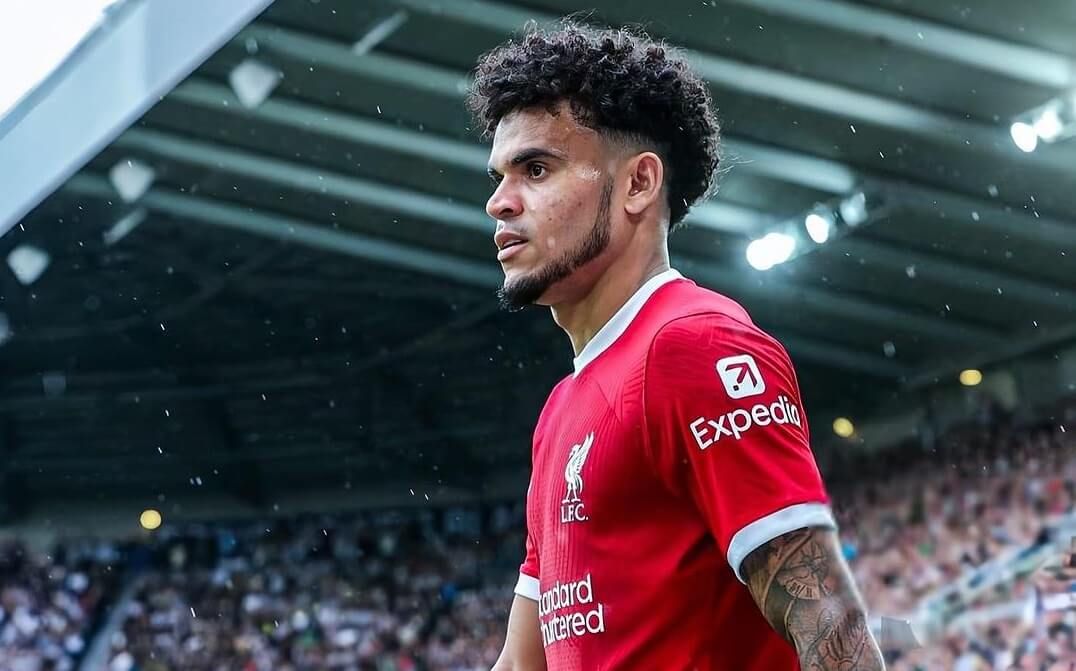  Luis Díaz, en un partido con el Liverpool.