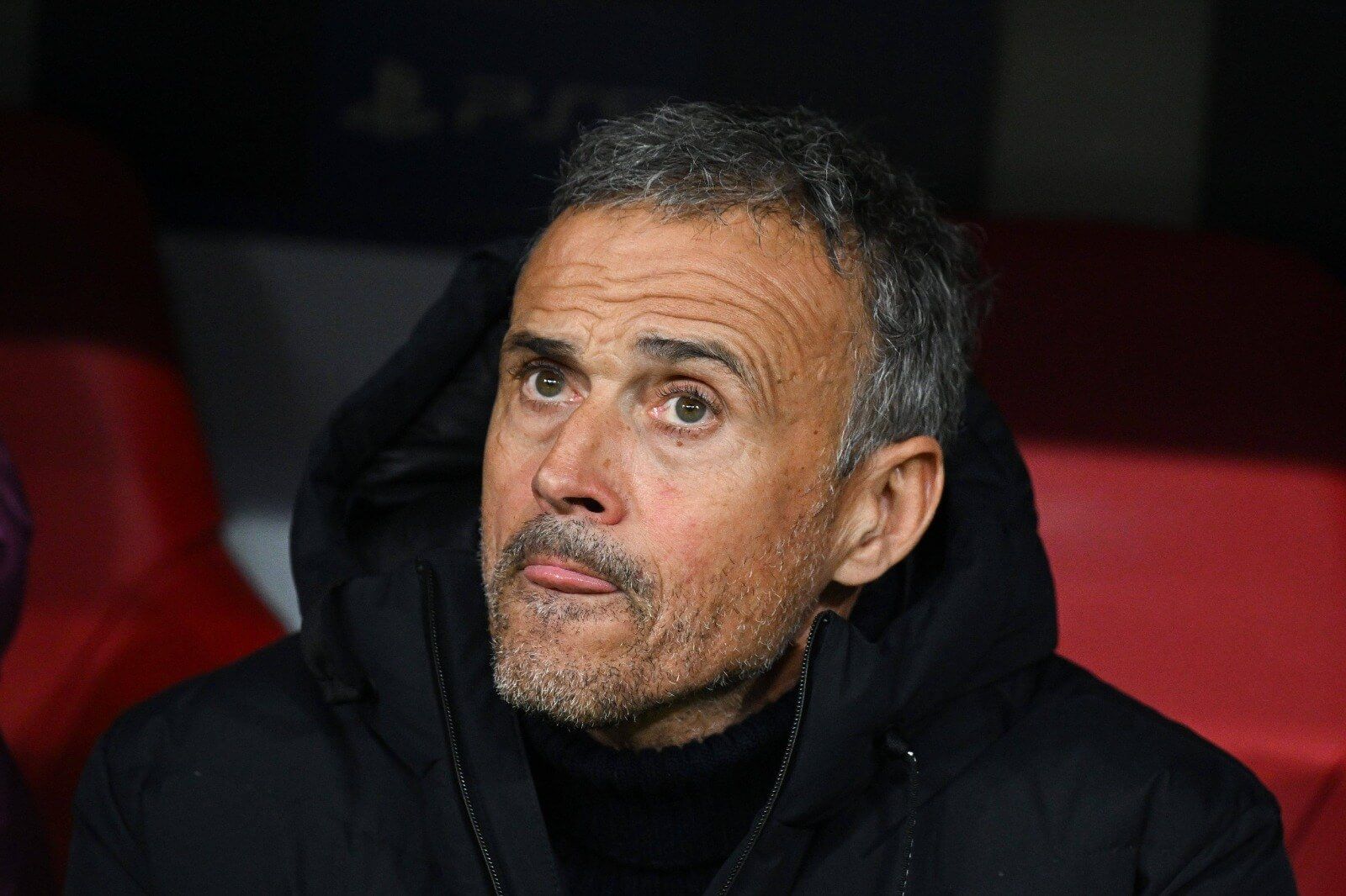  Luis Enrique, en el banquillo del PSG.