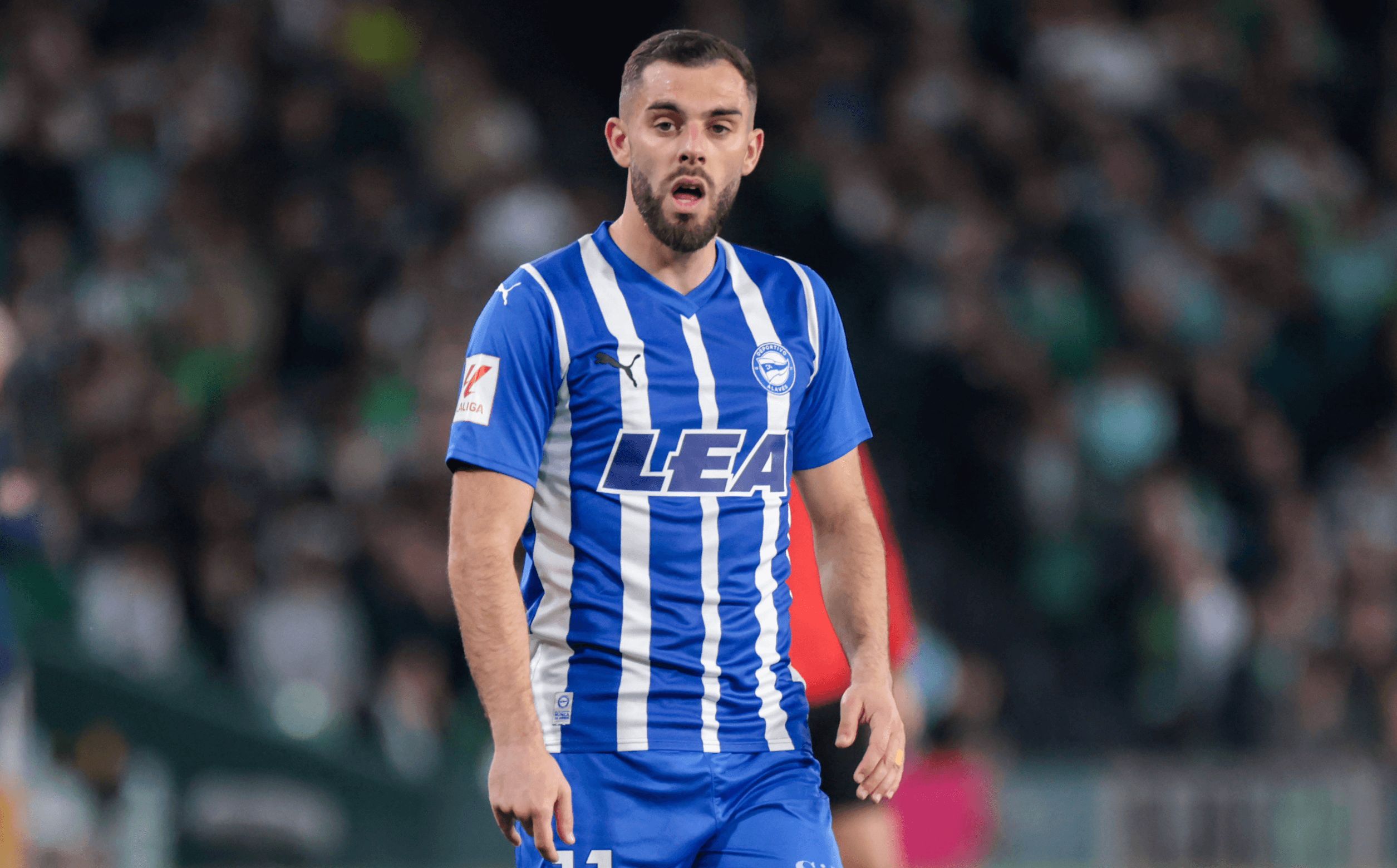  Luis Rioja, con el Deportivo Alavés.