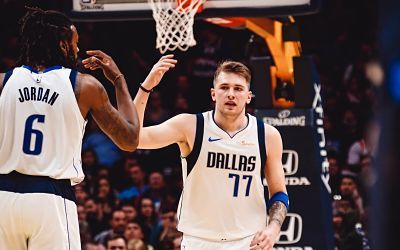  Luka Doncic en el partido frente a Denver Nuggets.