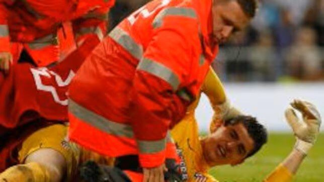  Thibaut Courtois justo después del mecherazo en el Bernabéu (Redes Sociales)