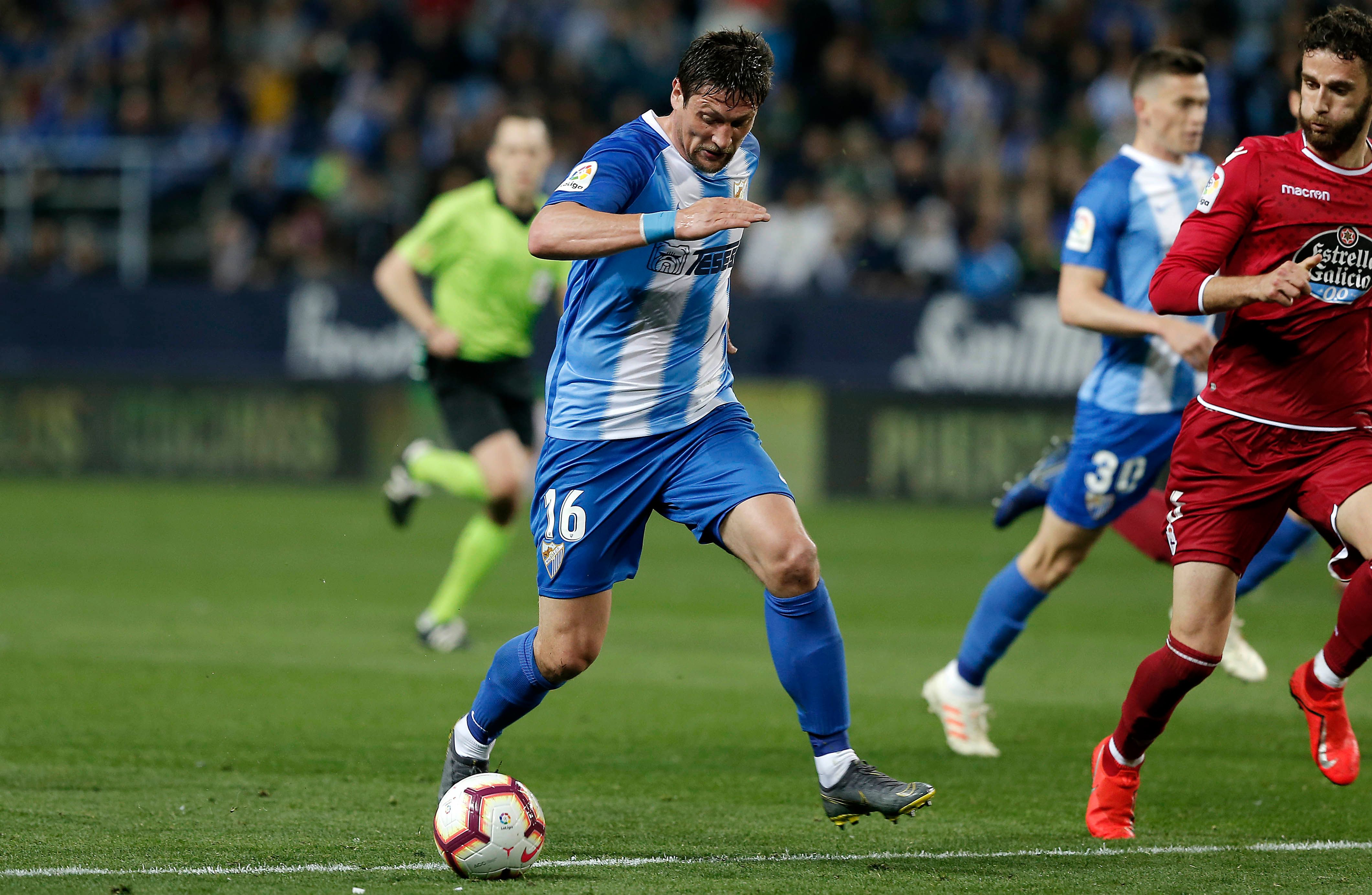  Seleznyov, ante el Dépor en la temporada 2019/19.