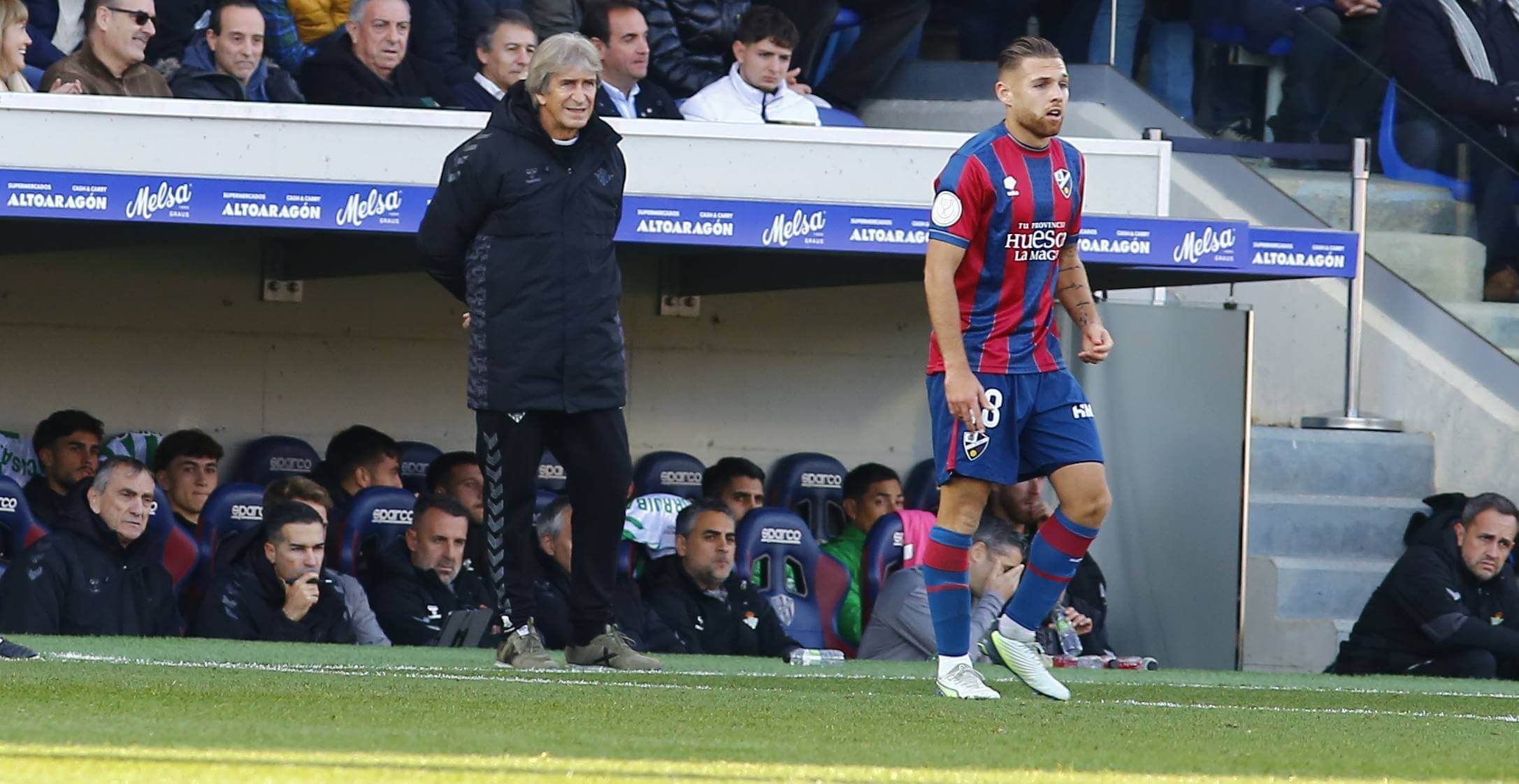  Manuel Pellegrini, en el Huesca-Real Betis.