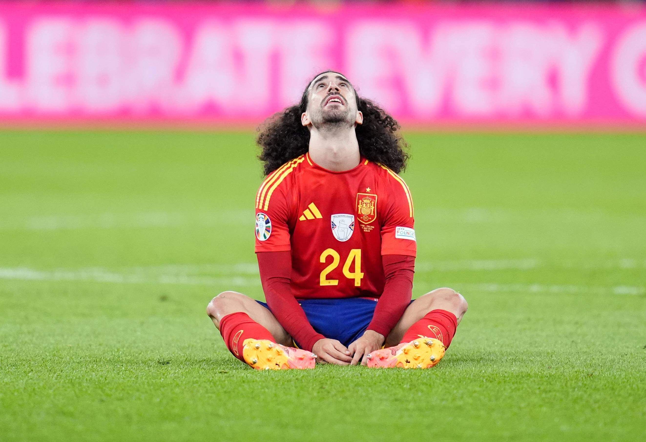 Marc Cucurella, en la final de la Eurocopa.