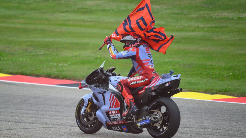 Marc Márquez, en el Gran Premio de Alemania.