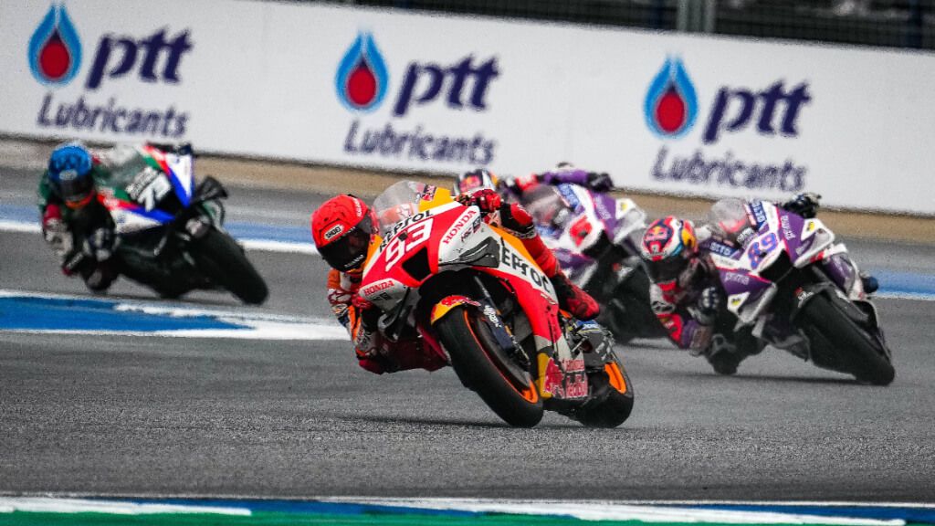 Marc Márquez en el Gran Premio de Tailandia en 2022.