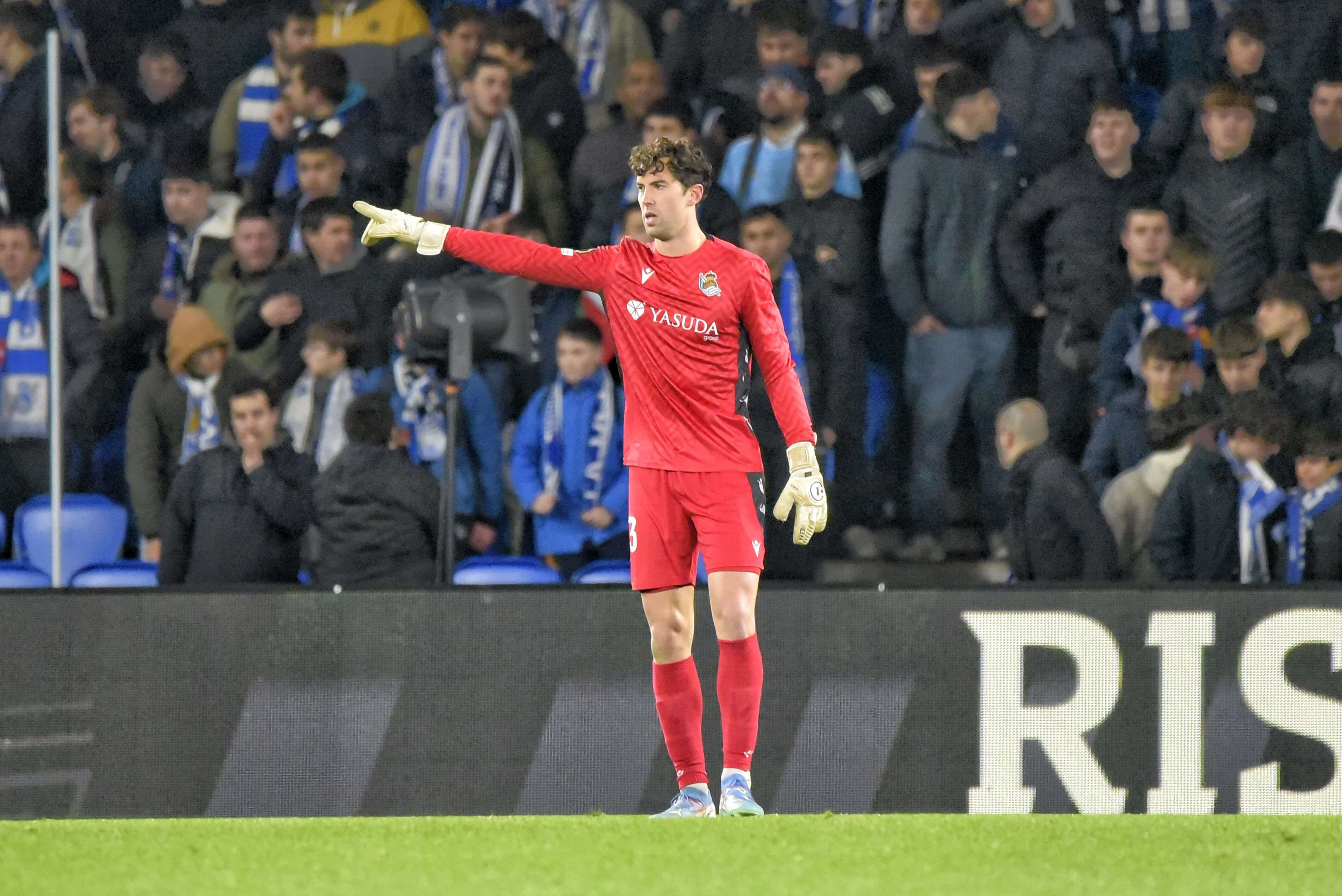 Marrero, en el Real Sociedad-PAOK de Salónica.