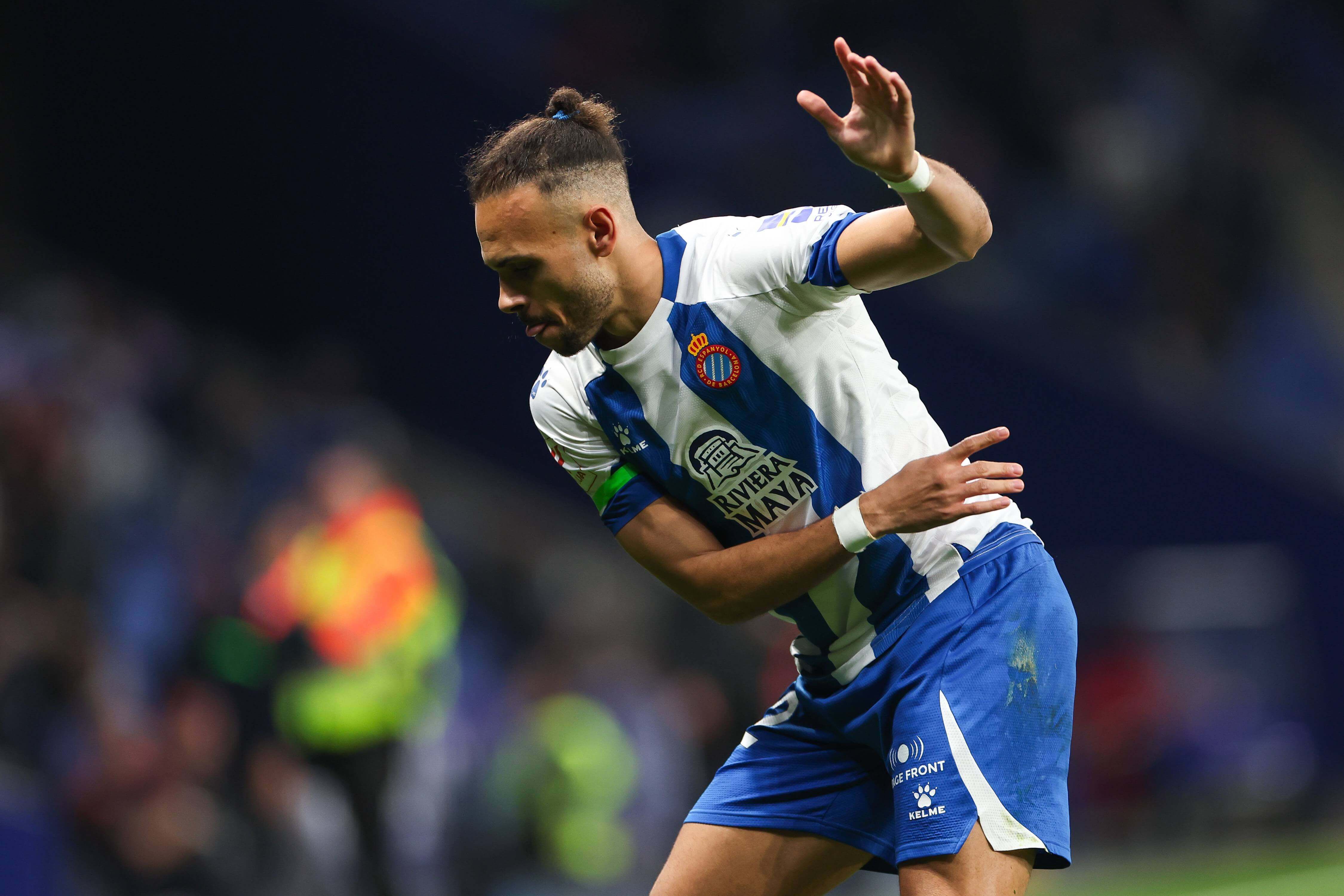  Martin Braithwaite, en un partido con el Espanyol.
