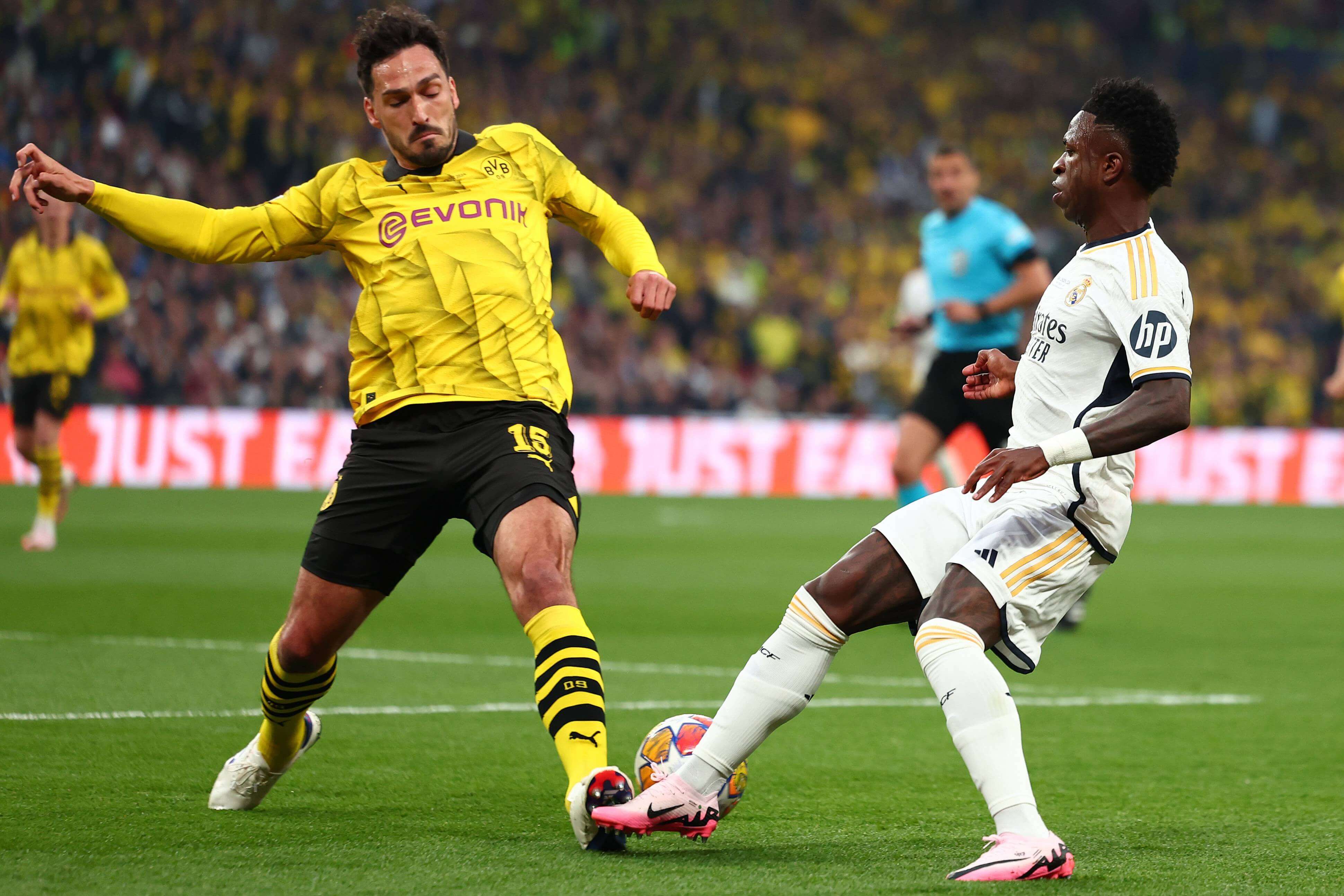Mats Hummels, durante la final de Champions Borussia Dortmund-Real Madrid.