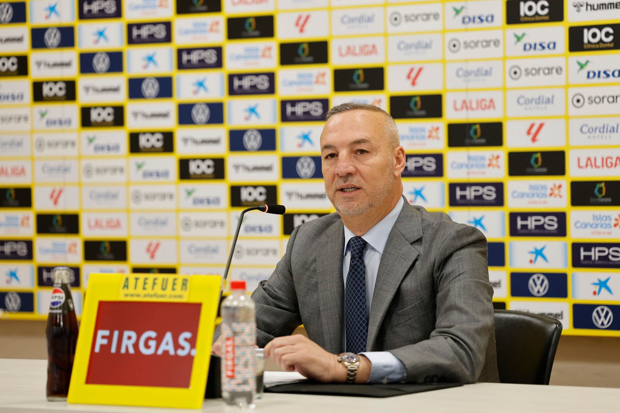 Miguel Ángel Ramírez, en rueda de prensa.