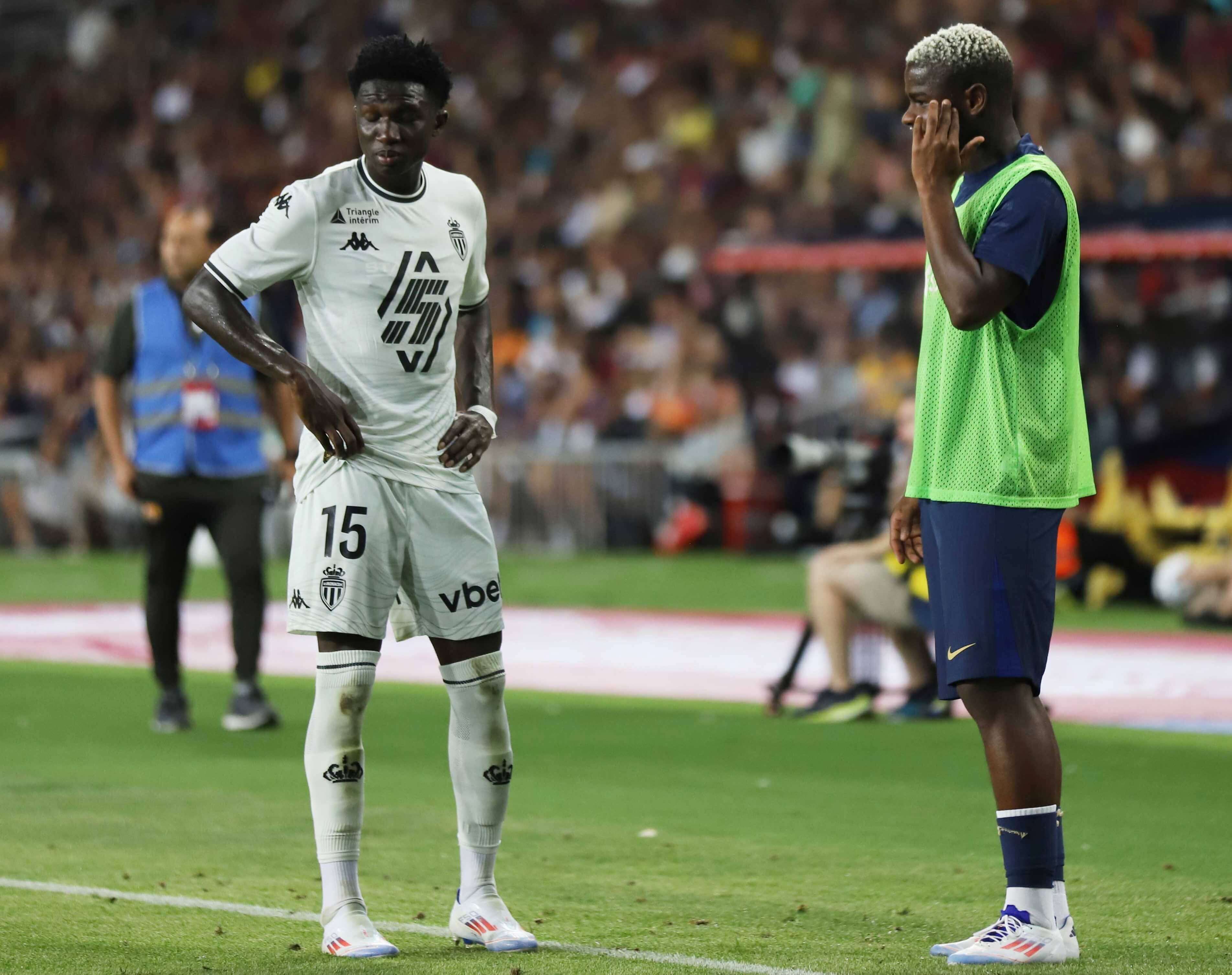  Mika Faye, suplente en un partido de pretemporada del Barça (FOTO: Cordón Press).