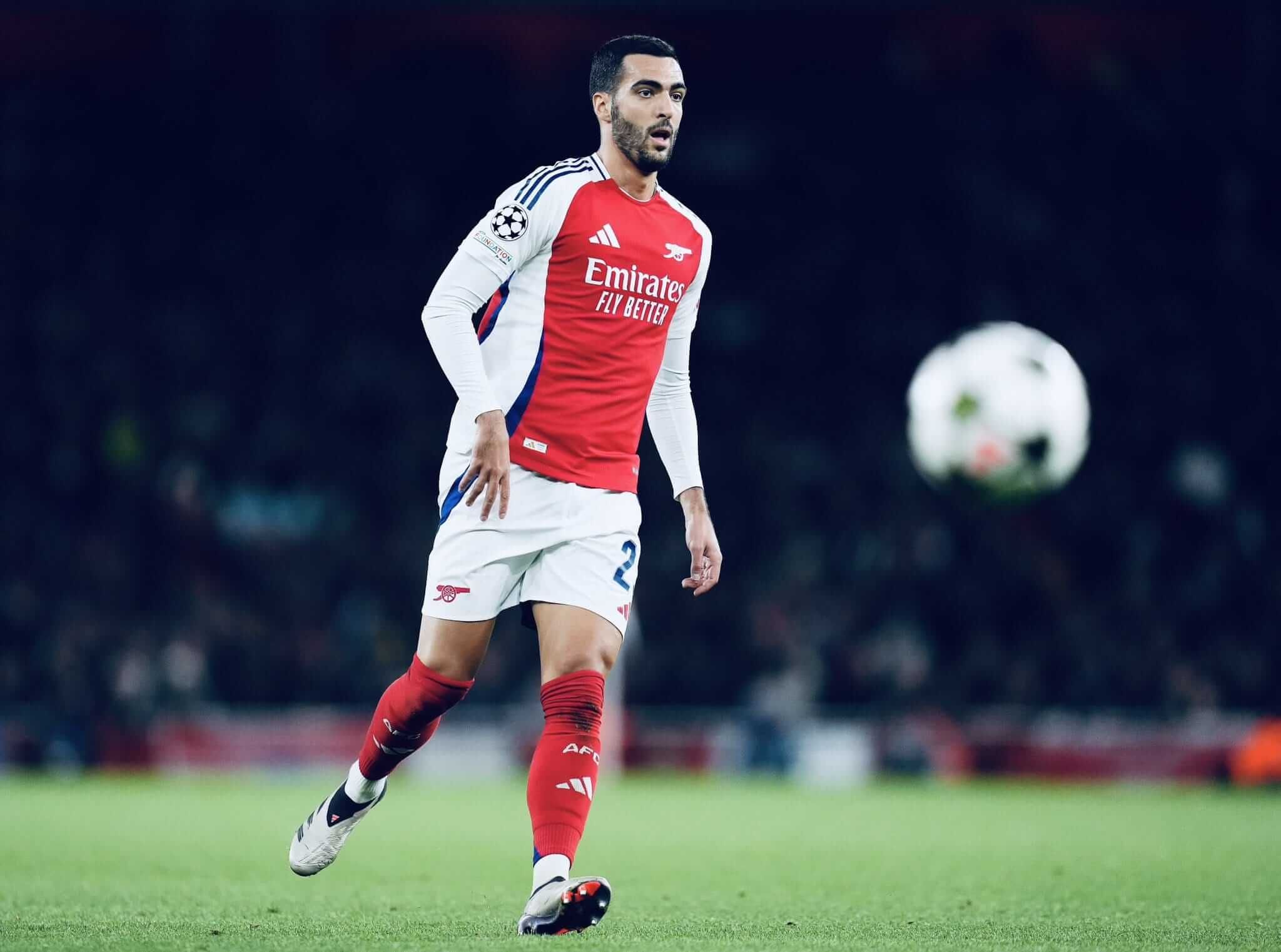 Mikel Merino debutó con el Arsenal en el partido ante el PSG de Champions.