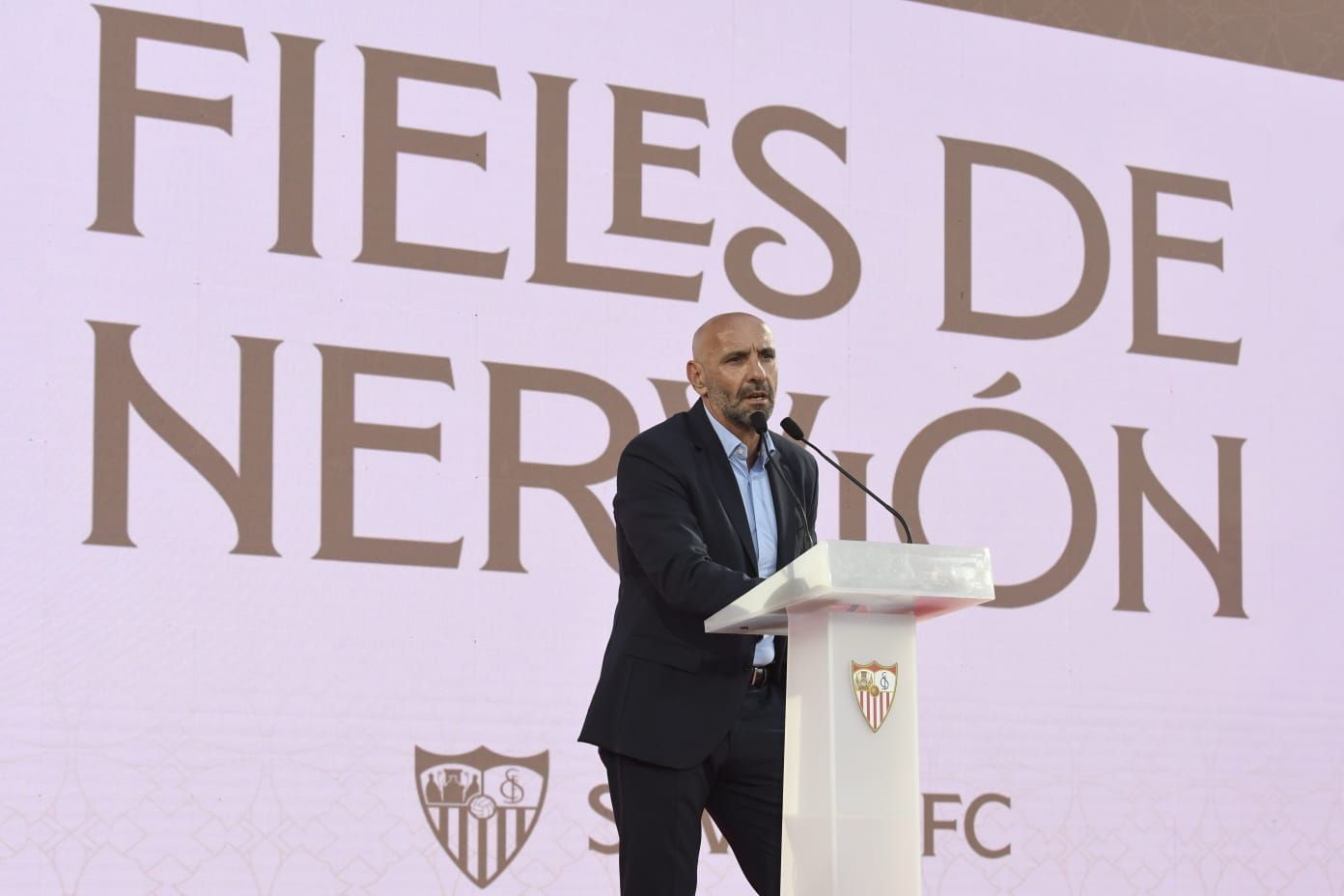  Monchi, en el homenaje a los FIeles de Nervión.