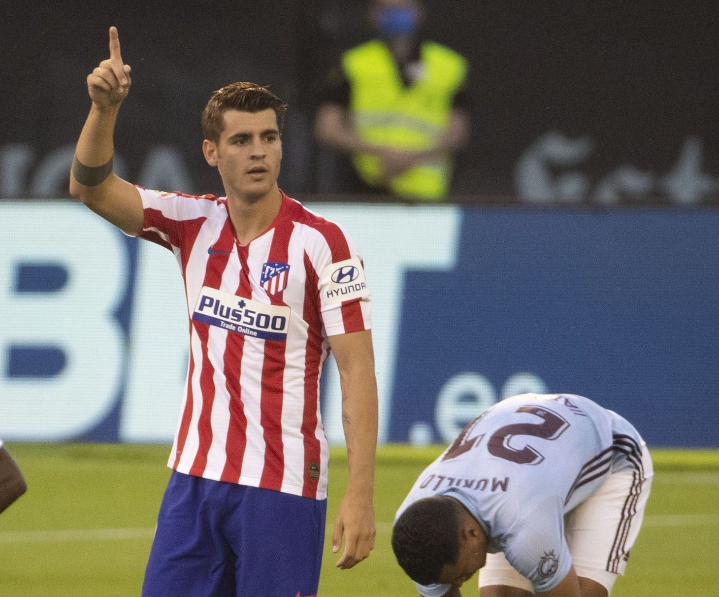  Morata celebra el 0-1 del Atlético.