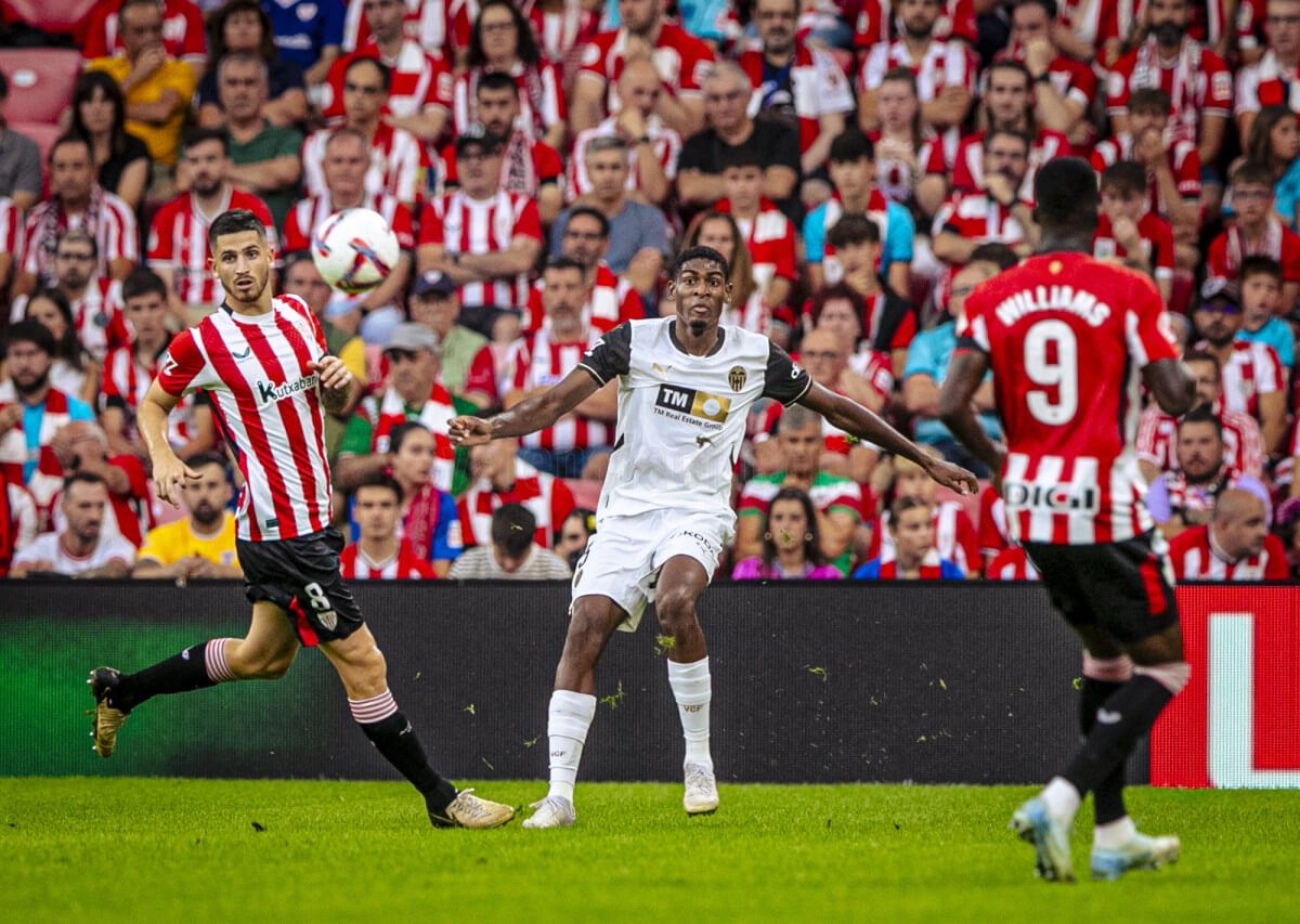  Cristhian Mosquera, en San Mamés.