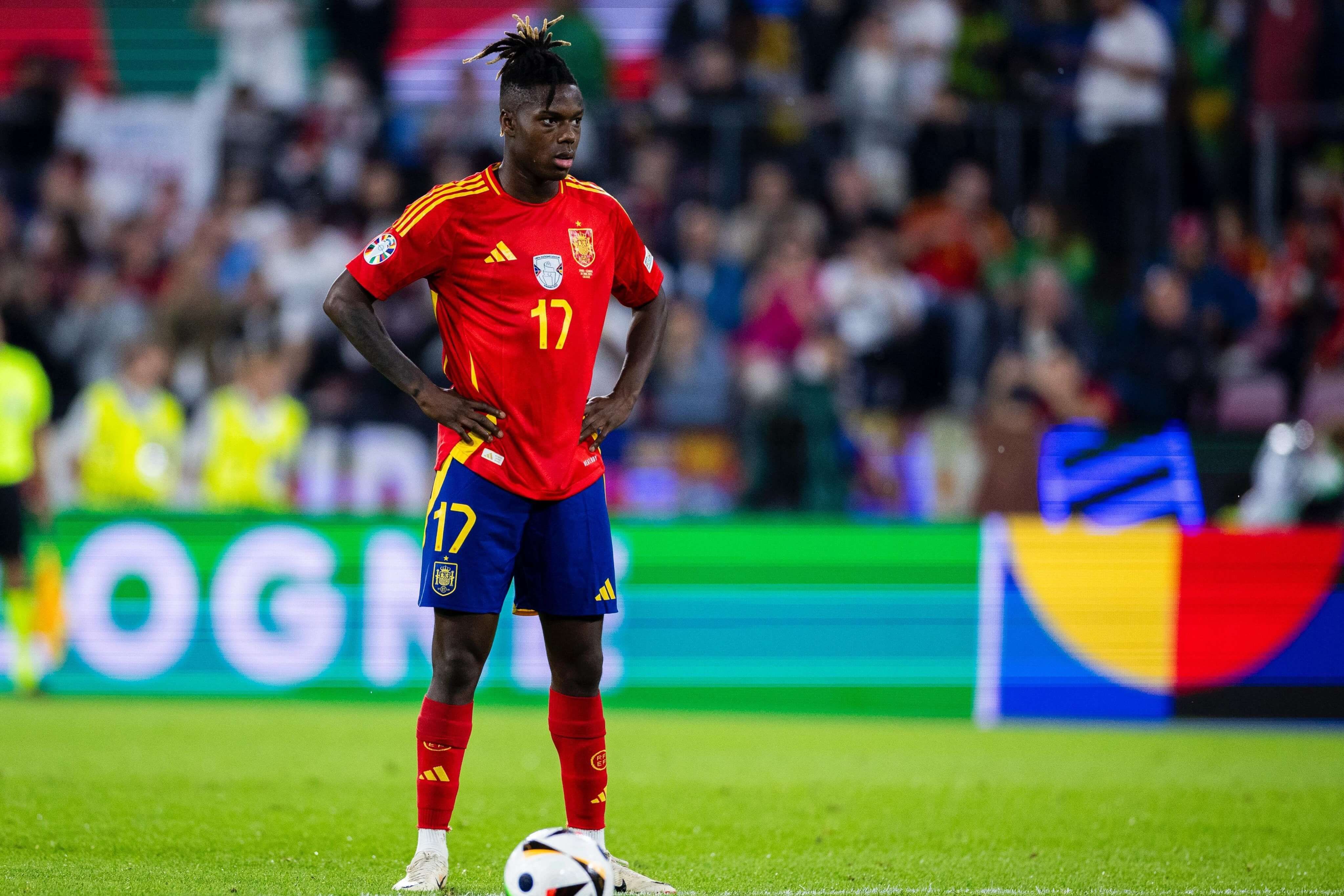 Nico Williams coge aire en la Eurocopa de Alemania (Foto: RFEF).