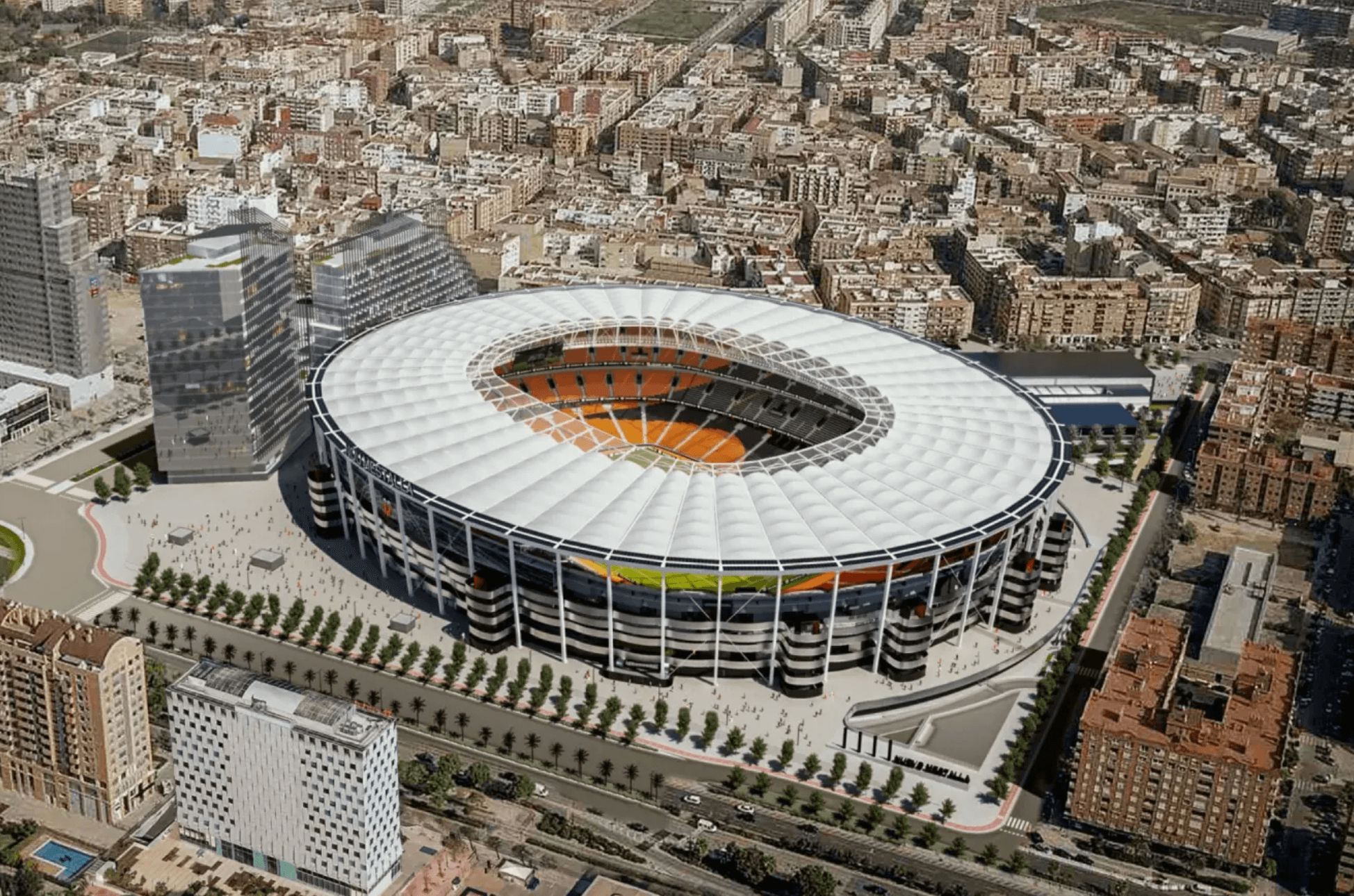  Nou Mestalla, candidata a ser sede del Mundial 2030