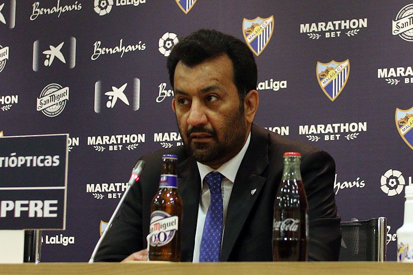  Al-Thani, en rueda de prensa.