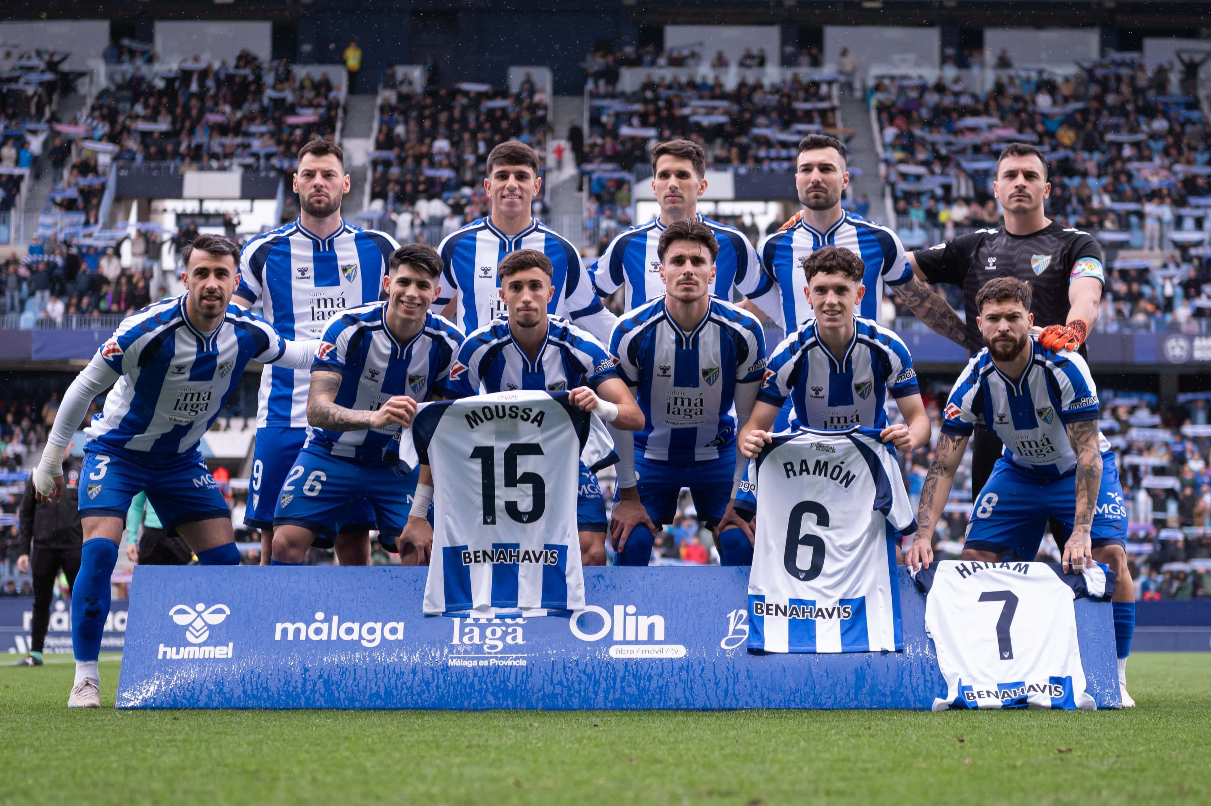  Once del Málaga ante el Cádiz.