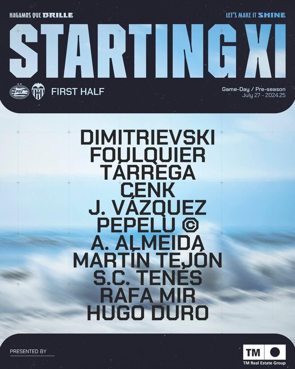  Once titular del Valencia CF