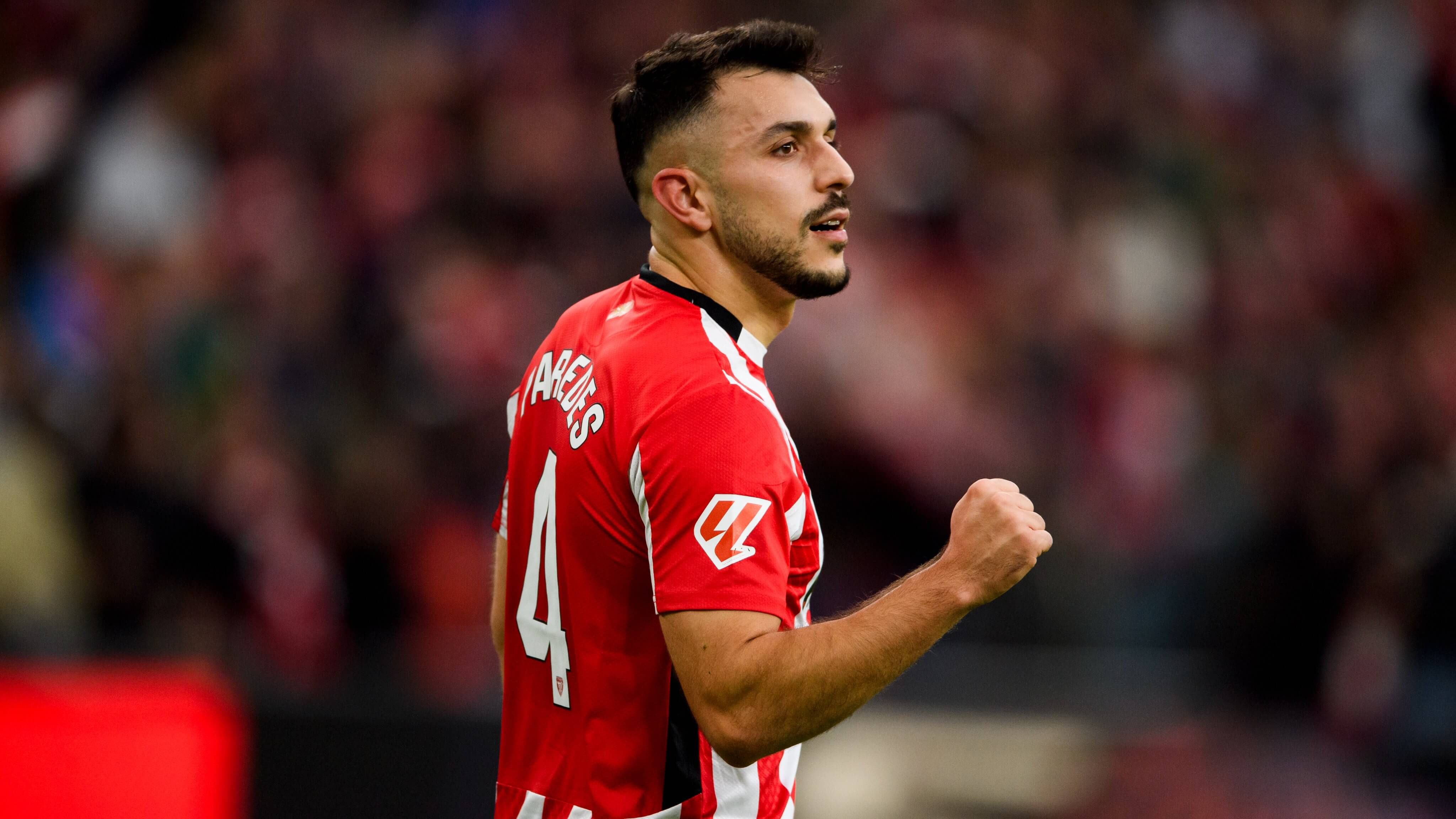  Gol de Aitor Paredes ante el Villarreal CF en San Mamés.