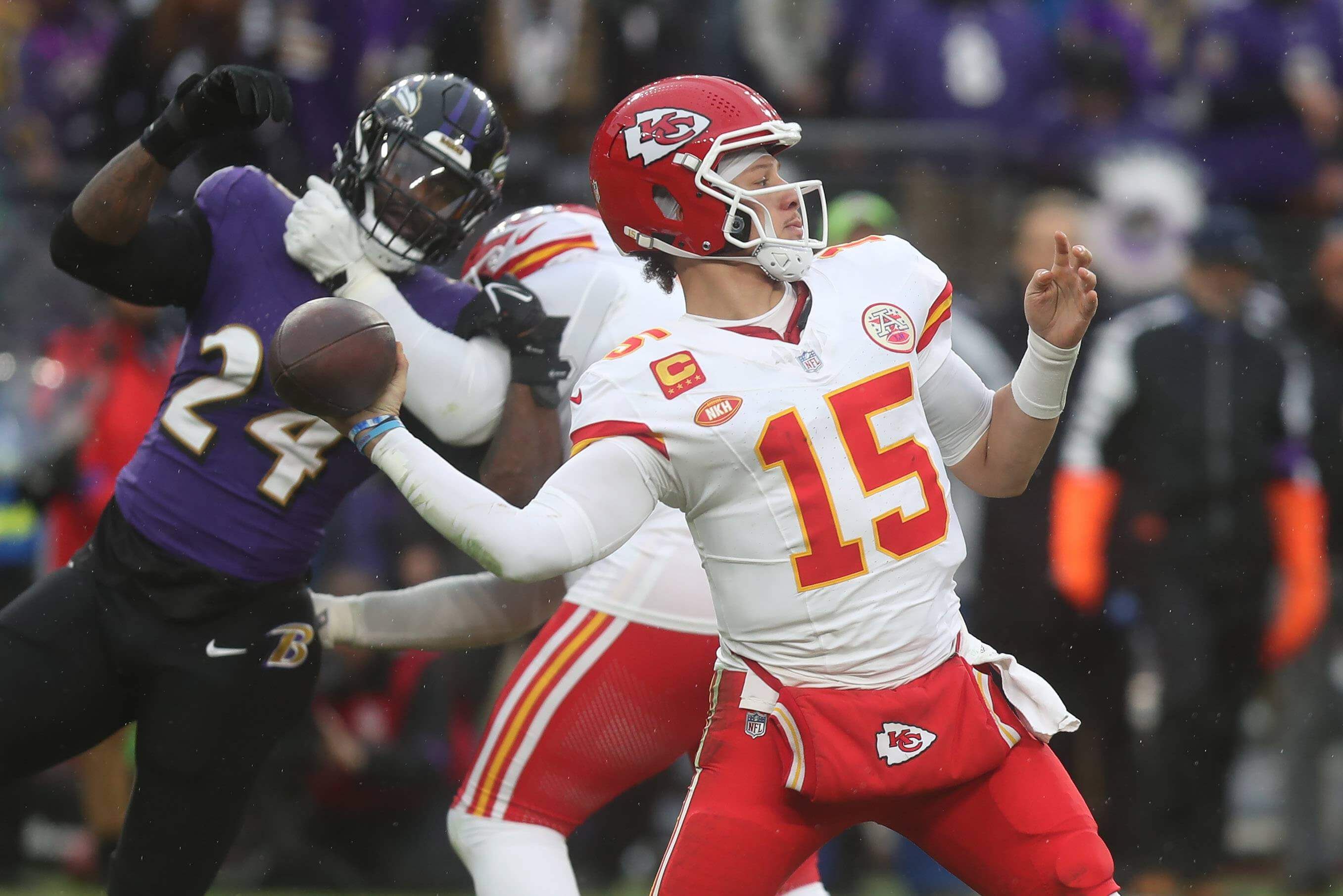  Patrick Mahomes en la final de la Conferencia Americana (Cordon Press)