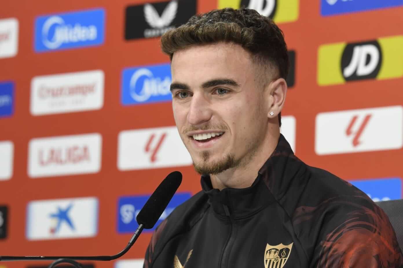 Adriá Pedrosa, en rueda de prensa.