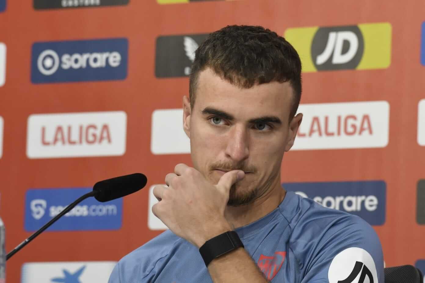 Adriá Pedrosa, en rueda de prensa.