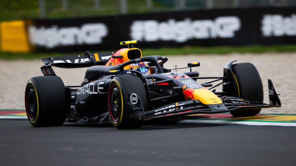  Checo Pérez, en el Gran Premio de Bélgica.