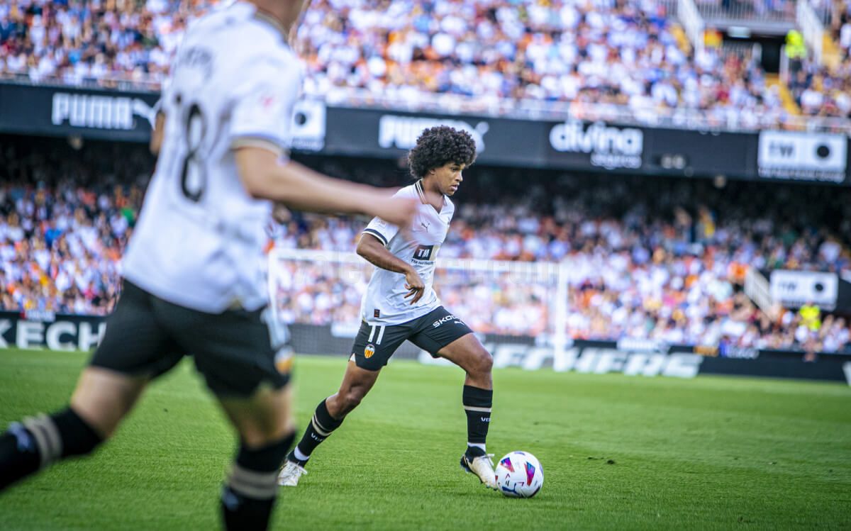 Peter Federico, ante el Rayo Vallecano (Foto: Valencia CF9.