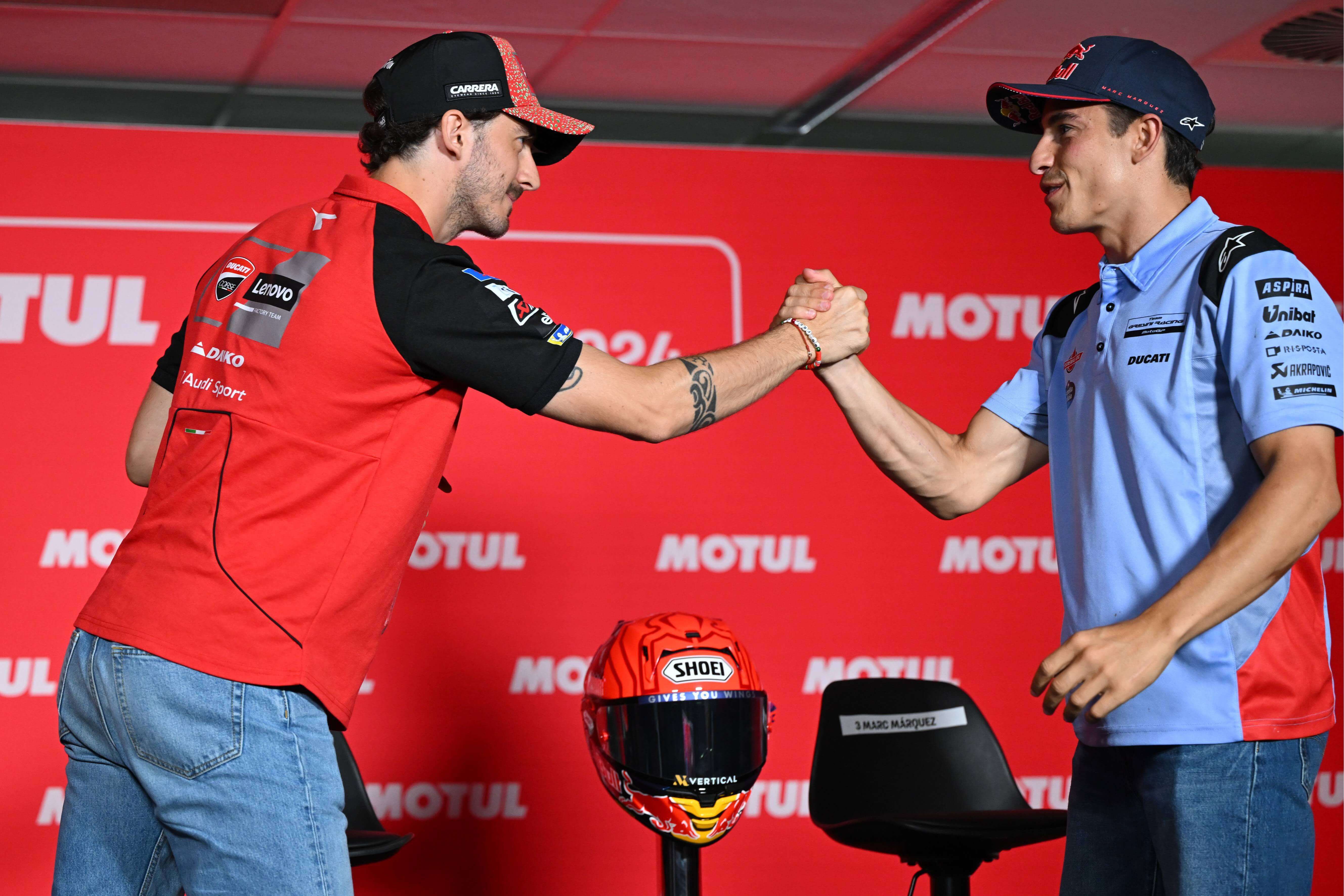  Pecco Bagnaia y Marc Márquez (Fuente: Cordon Press)