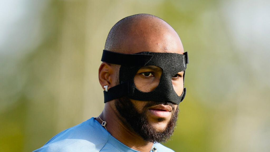  Marcao, con la máscara protectora.