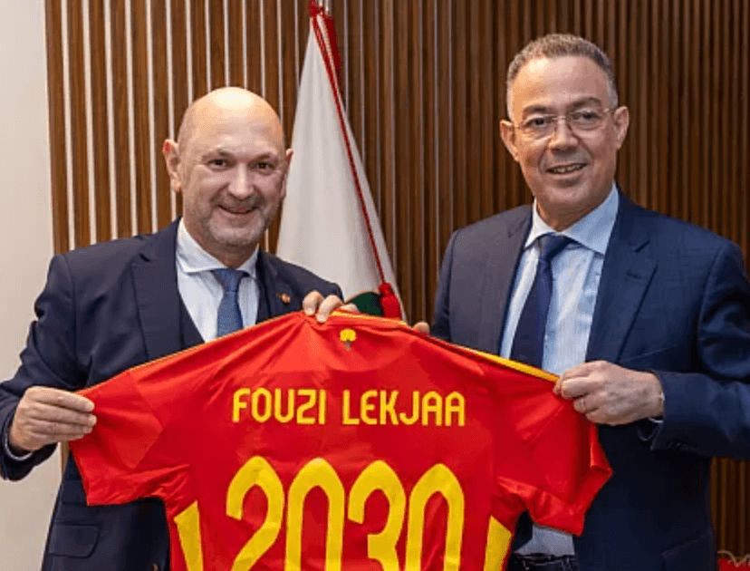  Rafael Louzán en Marruecos para hablar del Mundial 2030