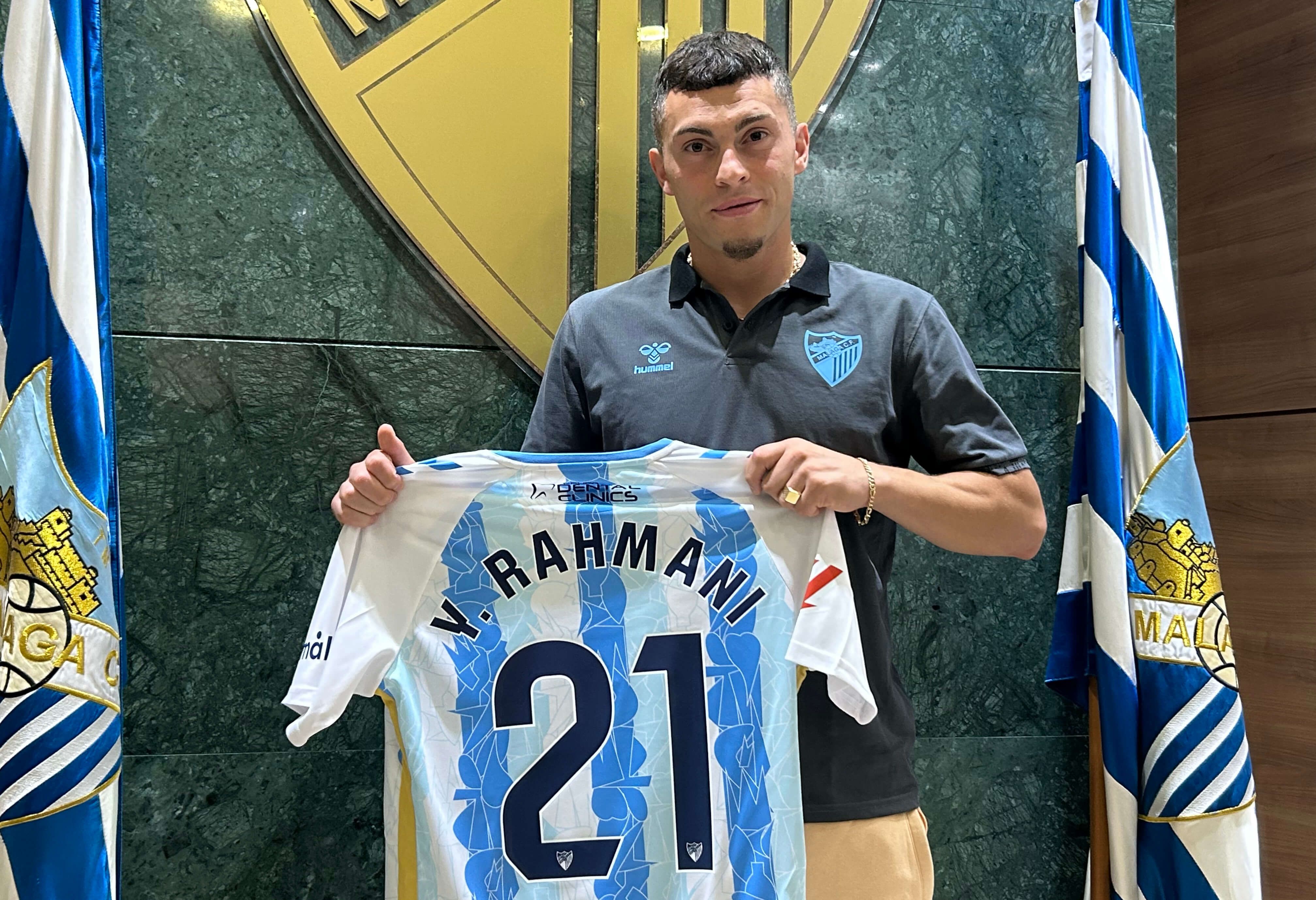 Yanis Rahmani, el dorsal 21 del Málaga en su segunda etapa.
