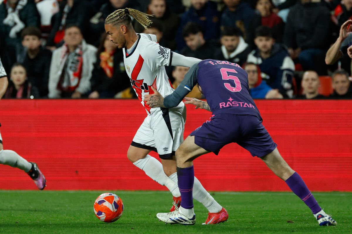  Raúl de Tomás, en su regreso en el Rayo-Espanyol.