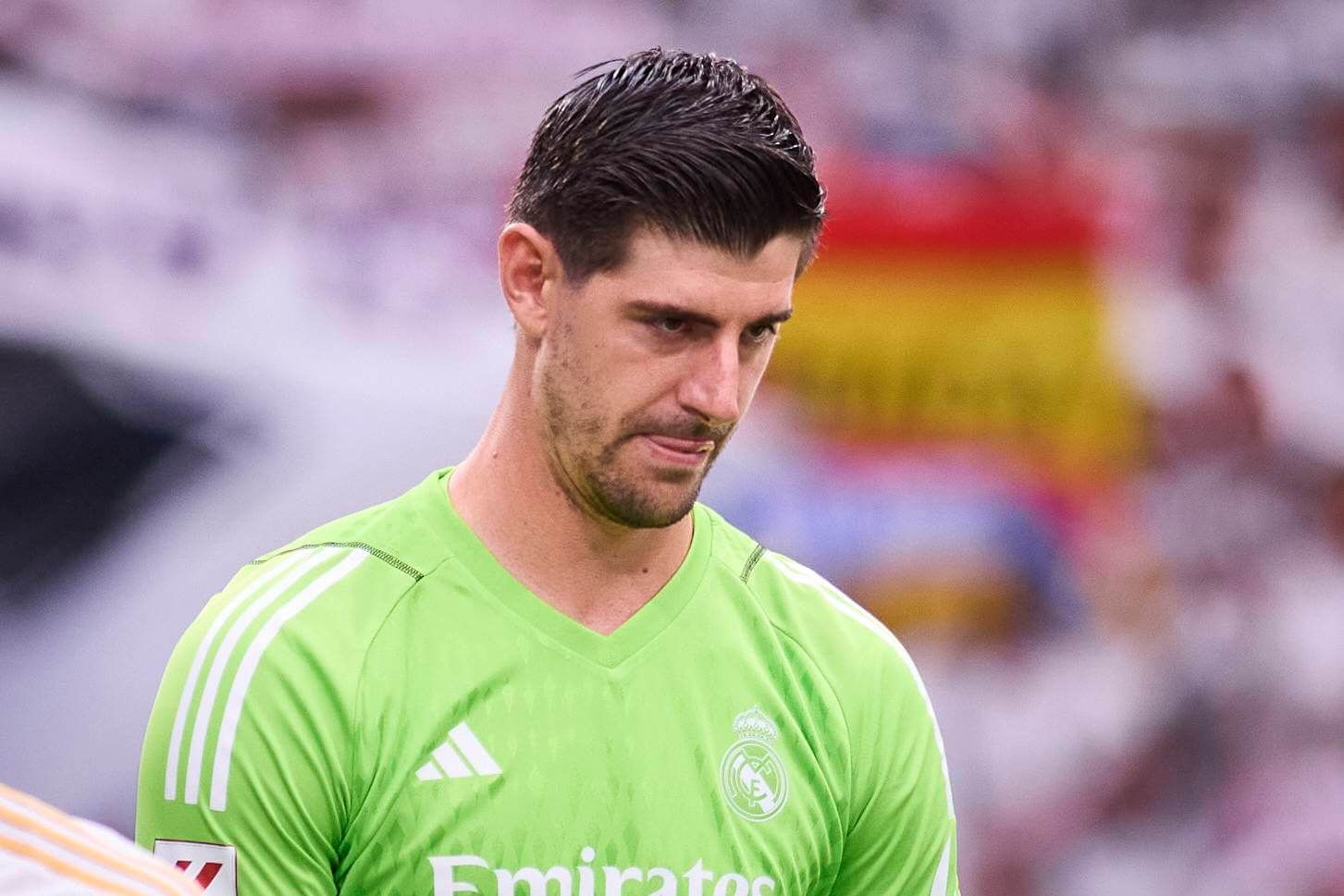  Thibaut Courtois, antes del Real Madrid-Cádiz.