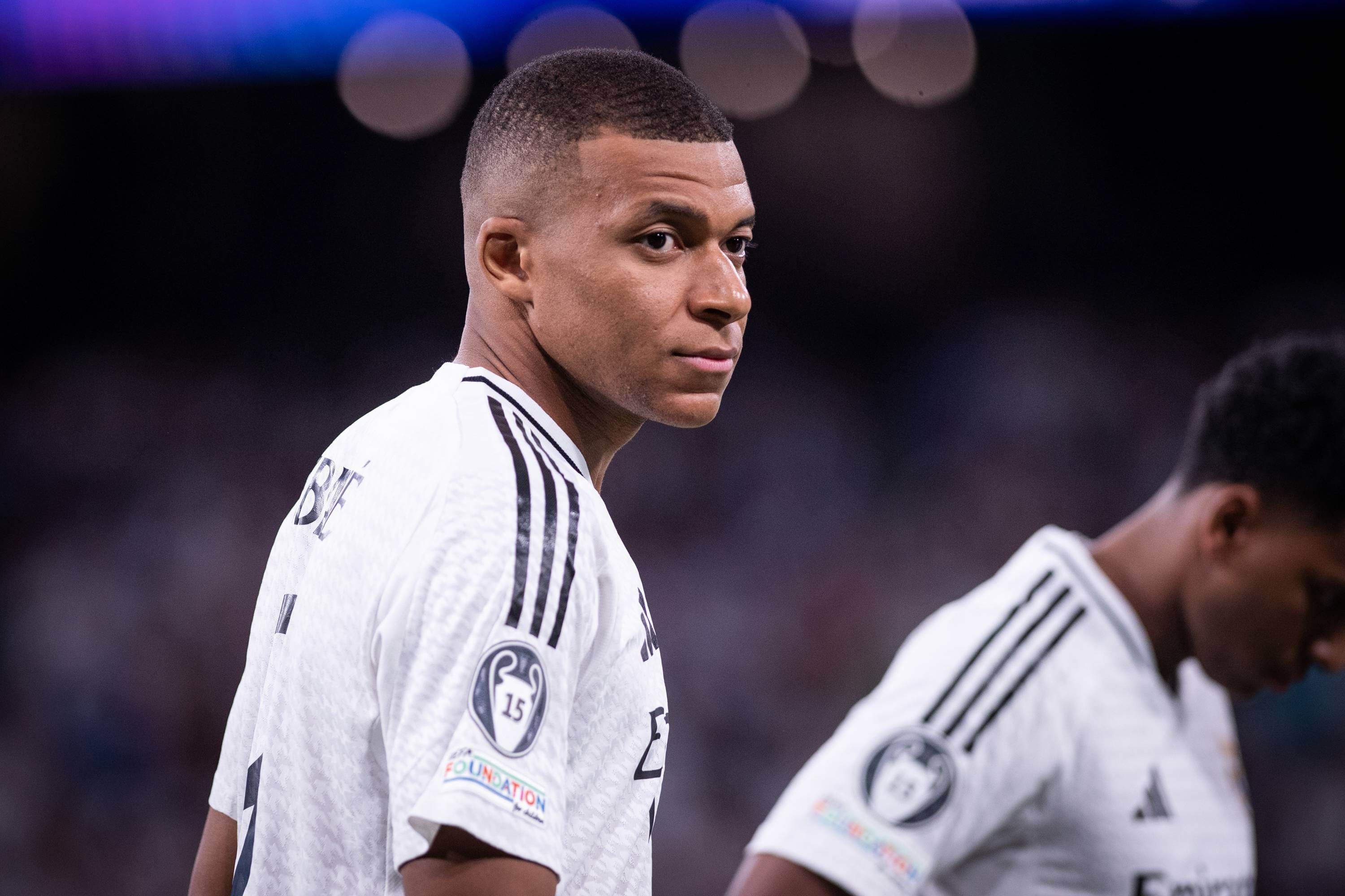 Kylian Mbappé, durante el Real Madrid-Stuttgart.