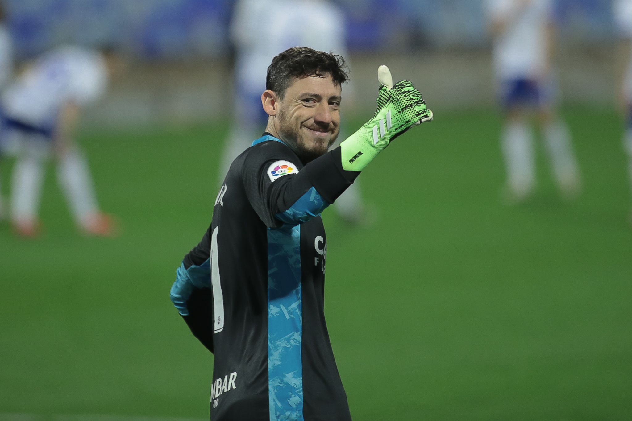 Cristian Álvarez, durante el duelo ante el Alcorcón.