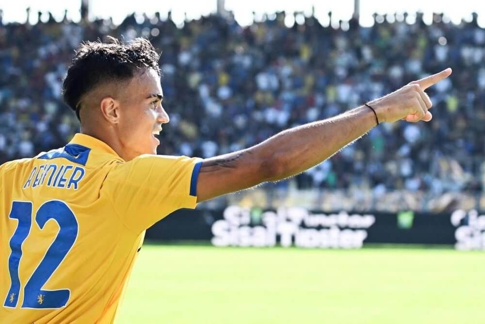  Reinier, en un partido con el Frosinone.