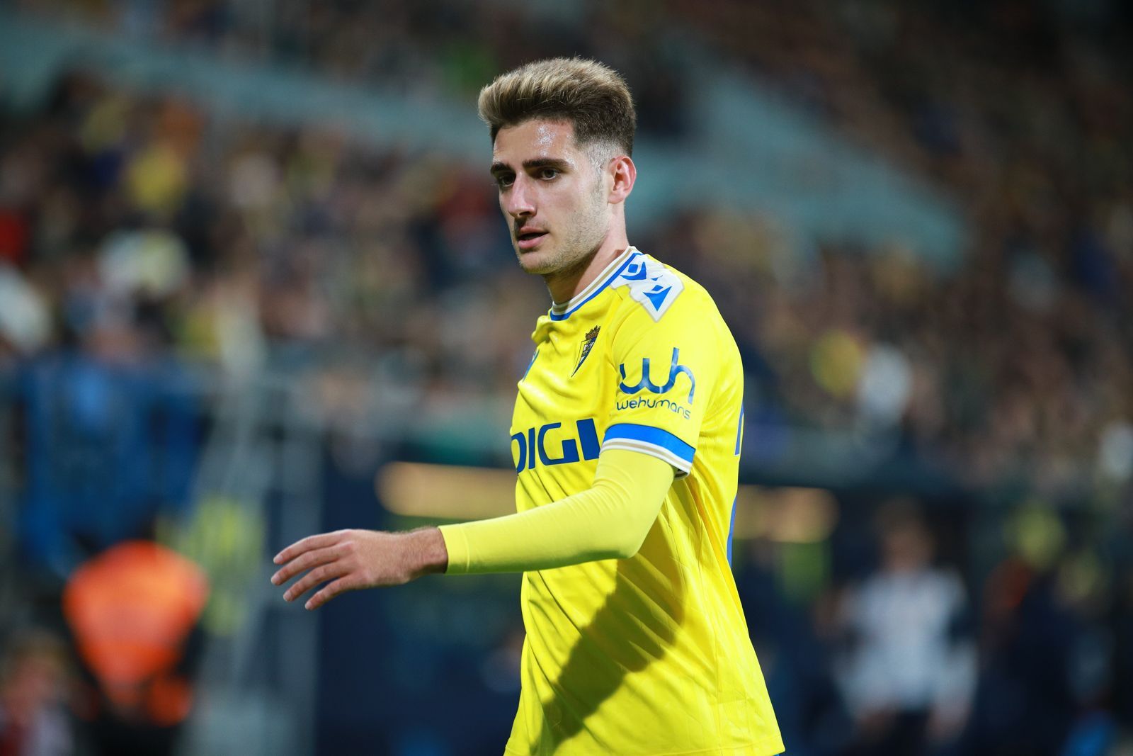 Robert Navarro, durante el Cádiz - Real Sociedad.