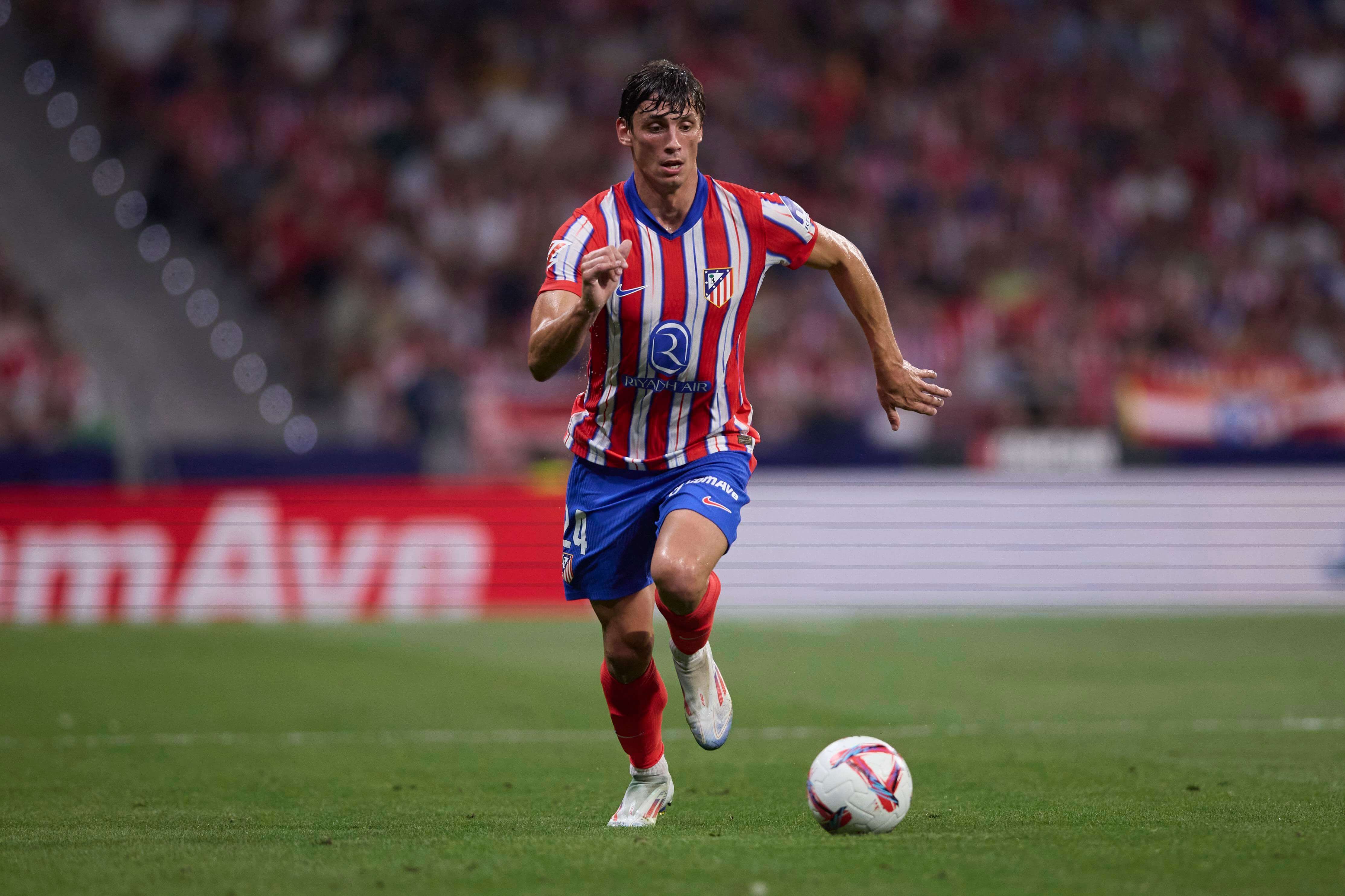  Robin Le Normand, en un partido con el Atlético de Madrid.