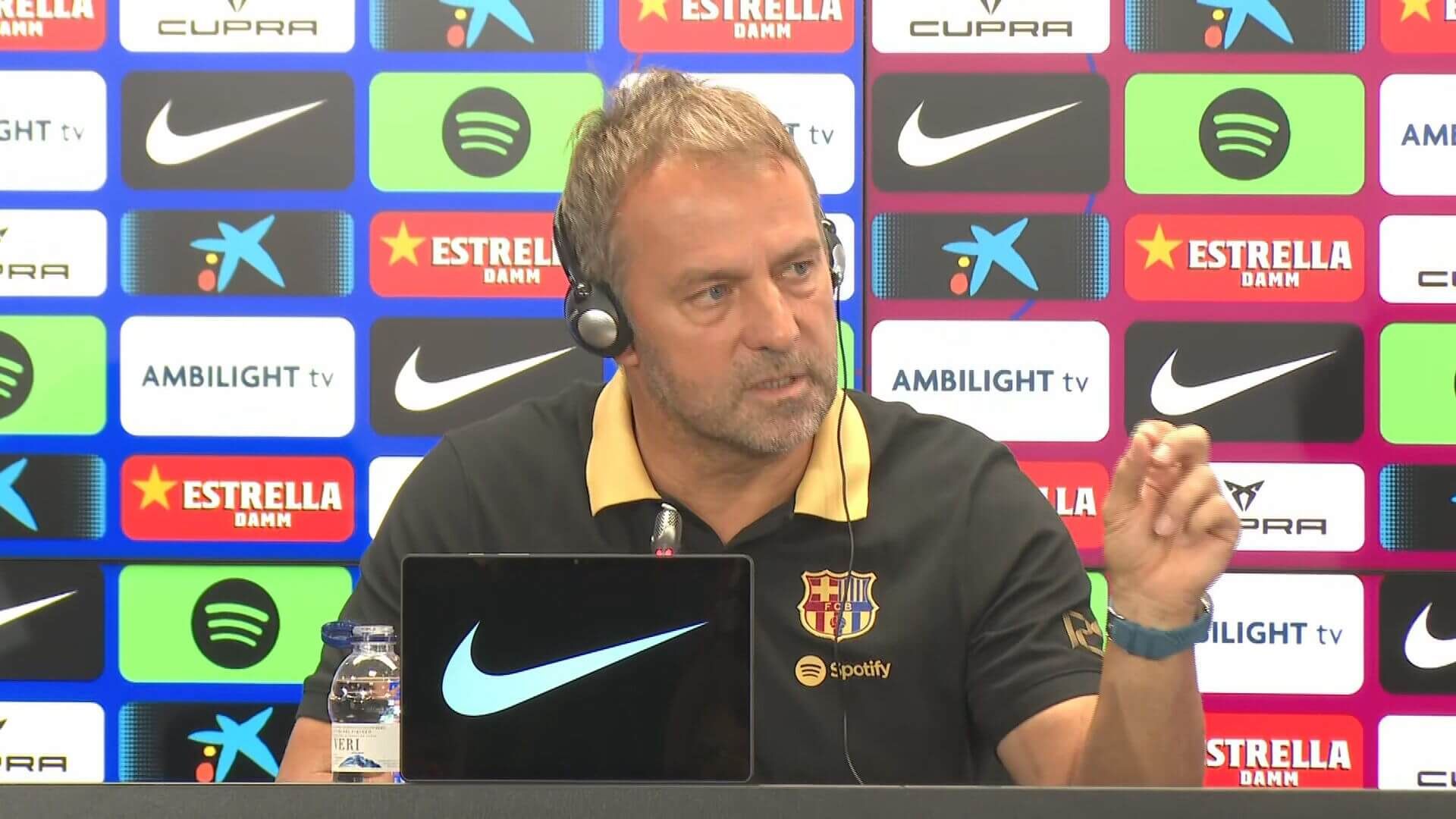  La rueda de prensa de Hansi Flick antes de viajar a Valencia