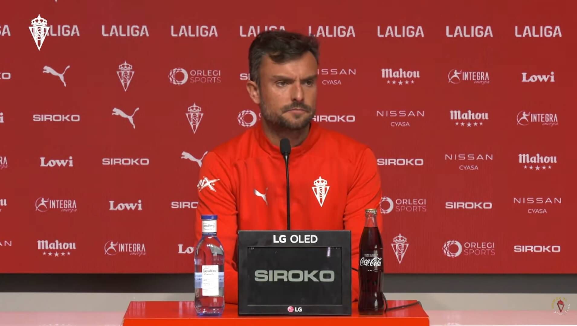  Rubén Albés, en sala de prensa.