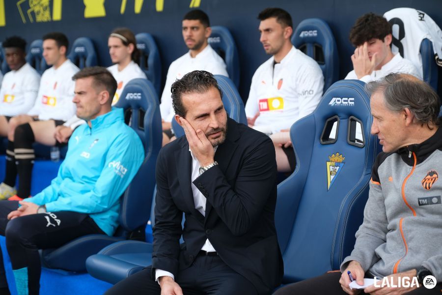  Rubén Baraja, ante el Cádiz CF