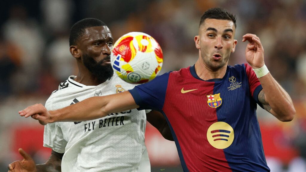  Antonio Rüdiger y Ferran Torres (Fuente: EFE)