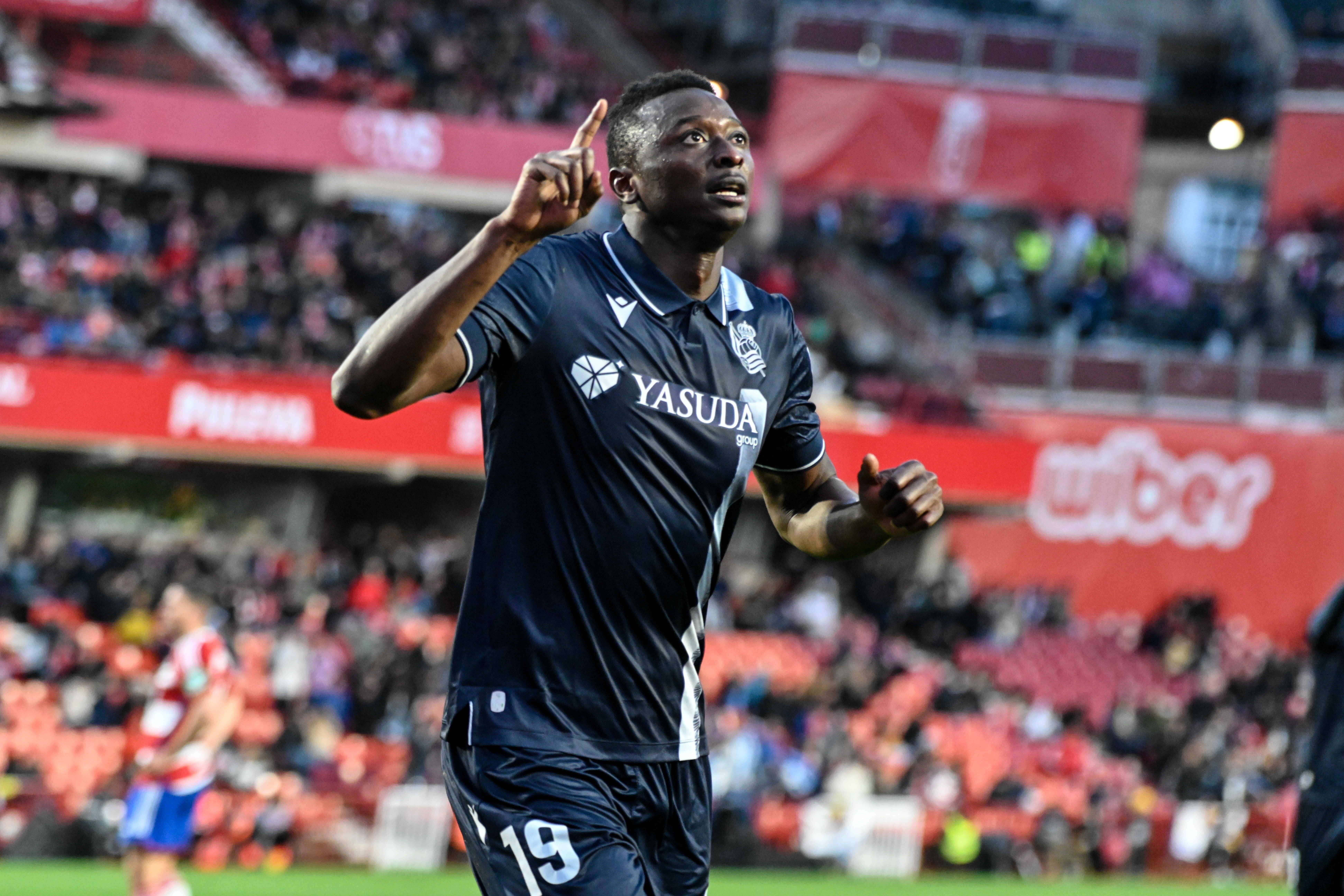  Sadiq Umar, con la Real Sociedad.