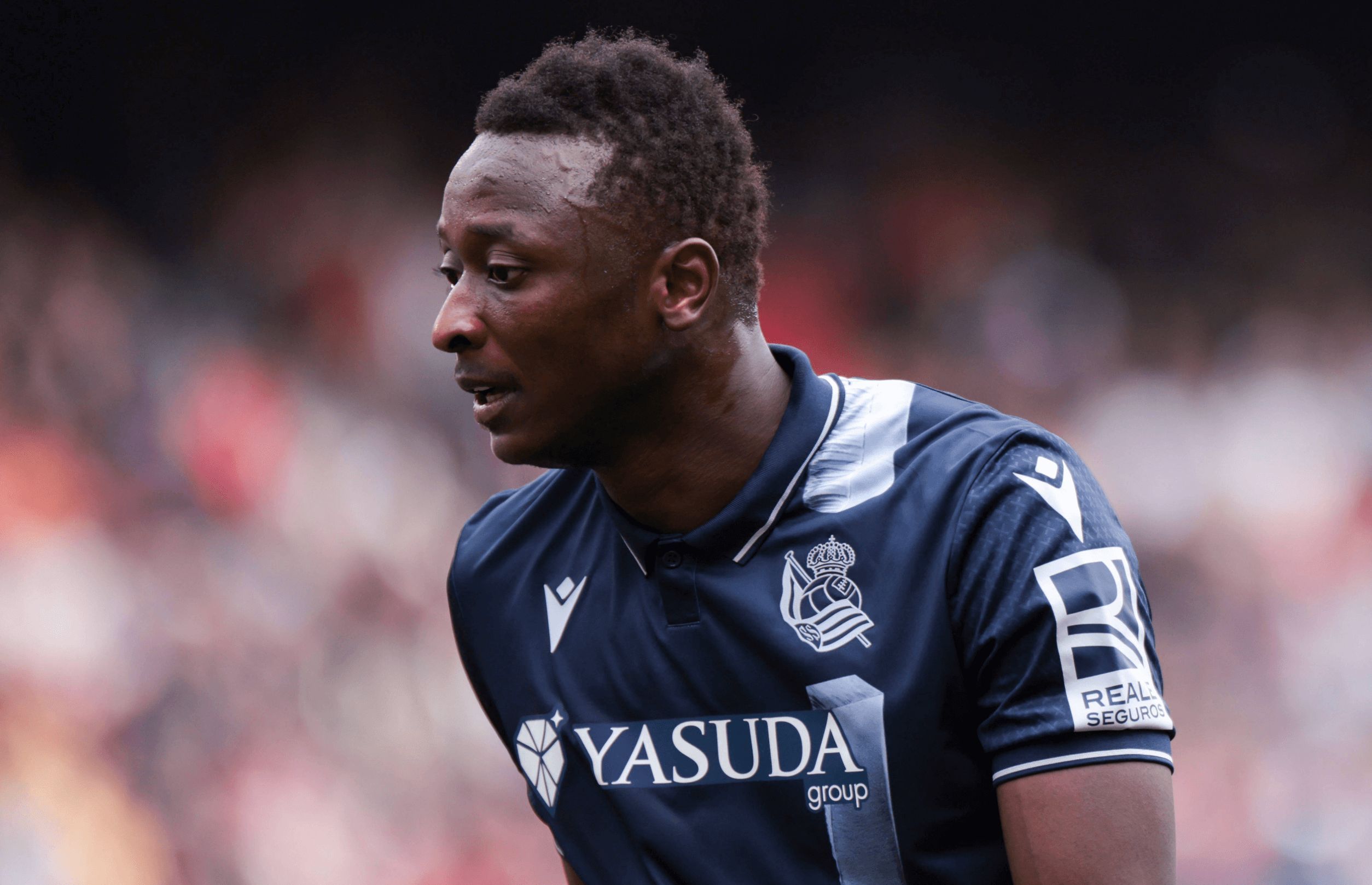 Sadiq Umar, con la Real Sociedad (Foto: Cordon Press).