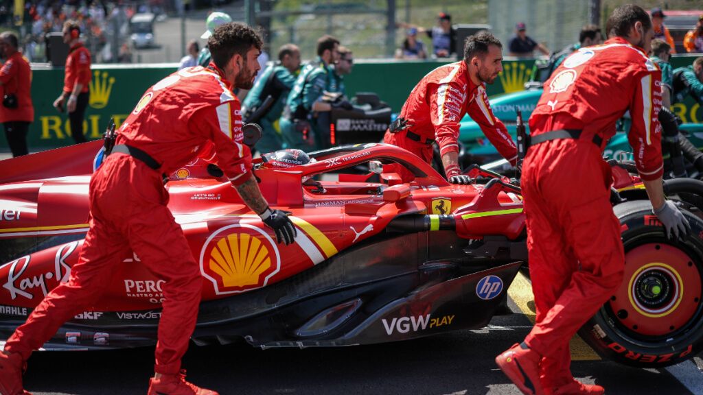 Carlos Sainz, en el Gran Premio de Silverstone.