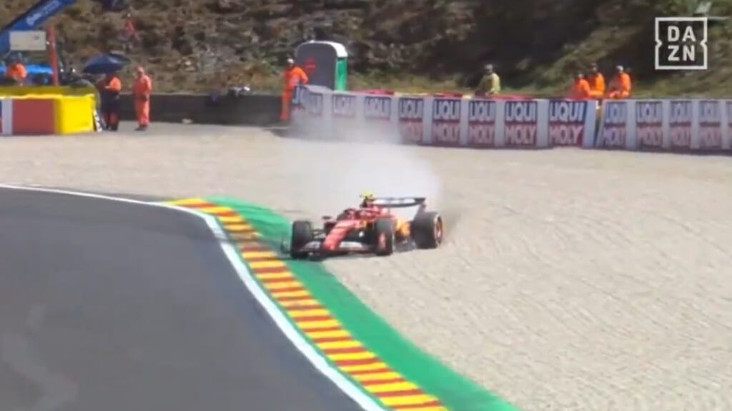  Carlos Sainz, en el Gran Premio de Bélgica.
